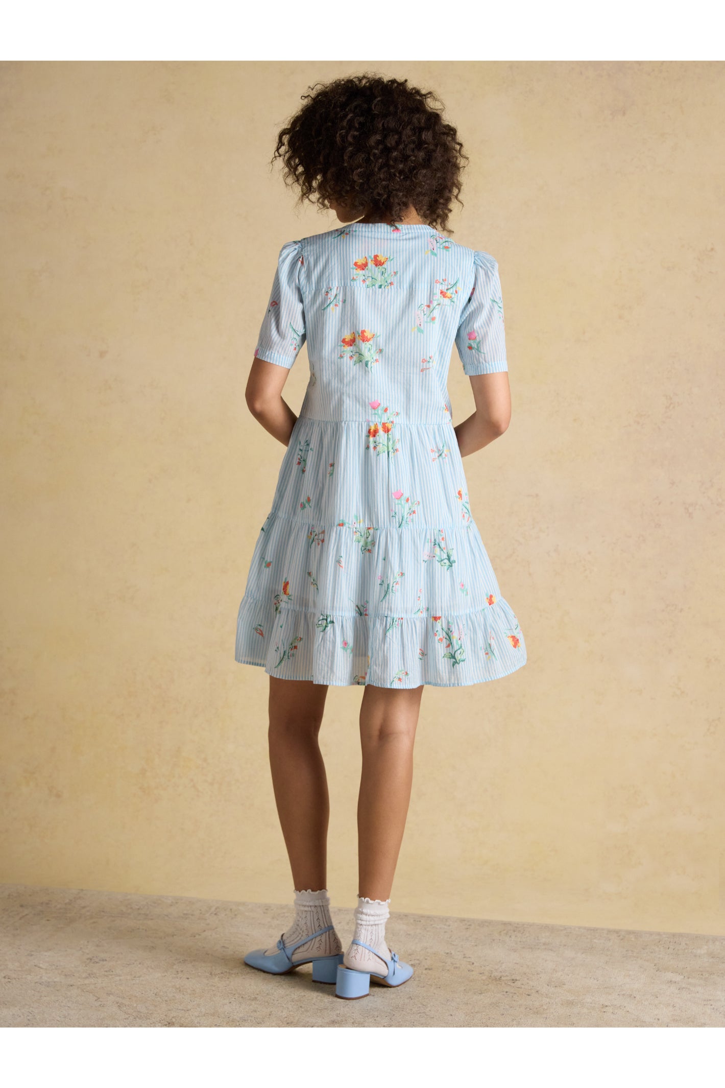 Joules H63477 Ariella Tiered Dress – Blue