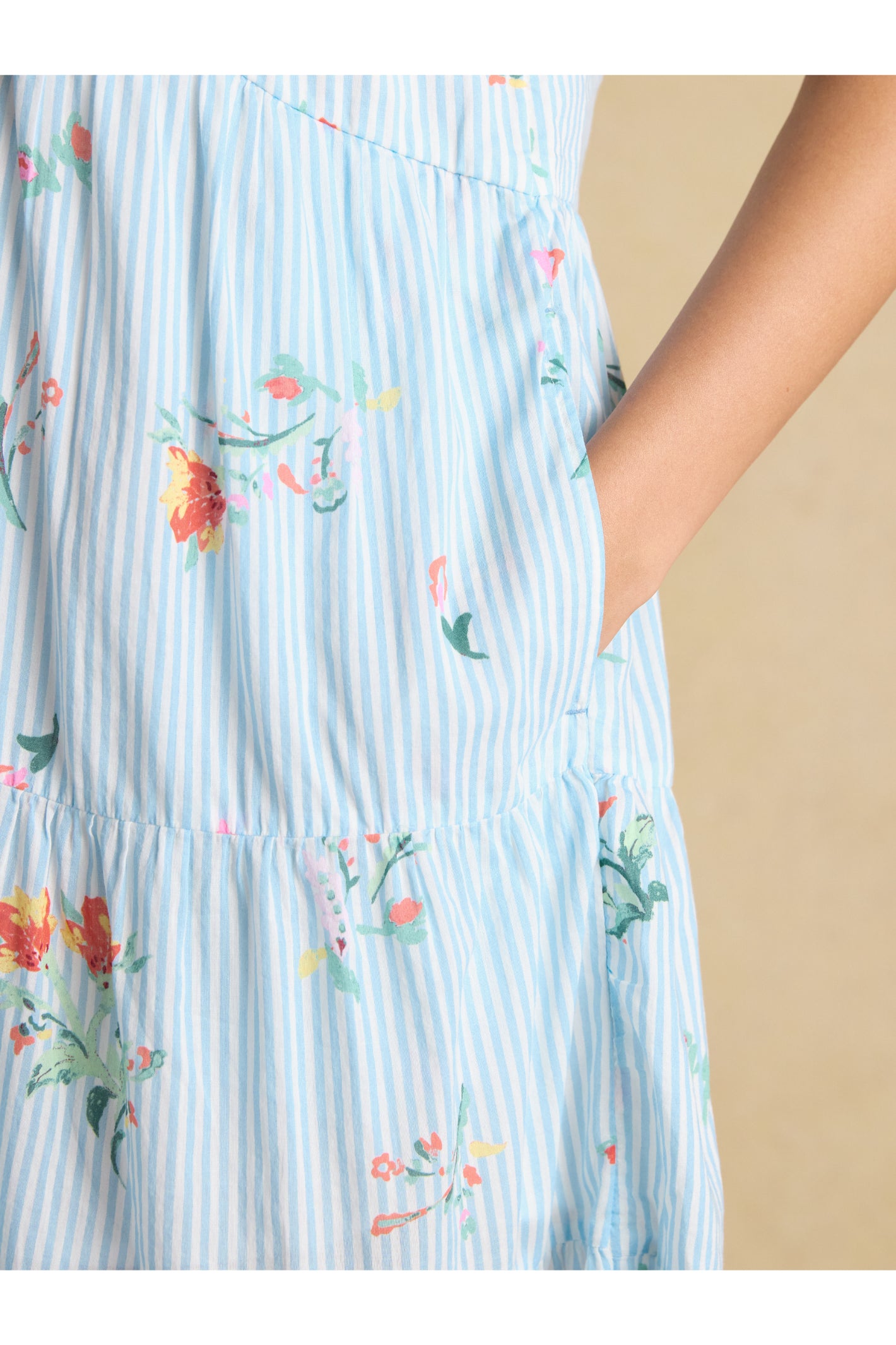 Joules H63477 Ariella Tiered Dress – Blue