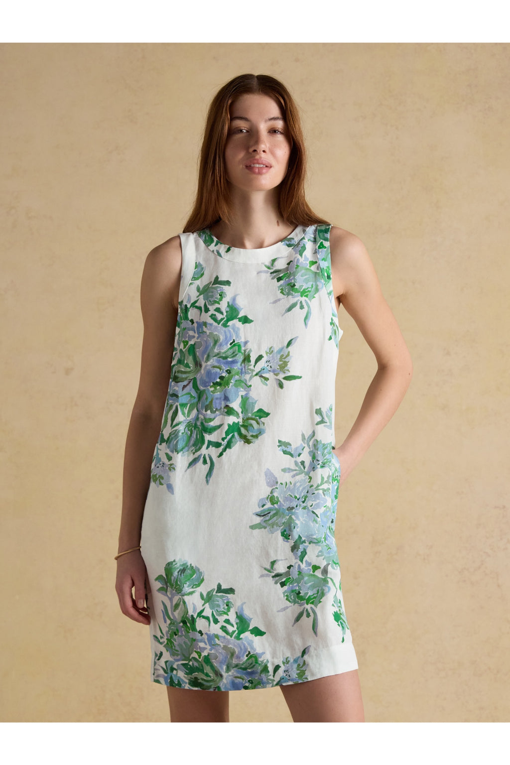 Joules H63486 Delphine Shift Dress – Blue / White Floral