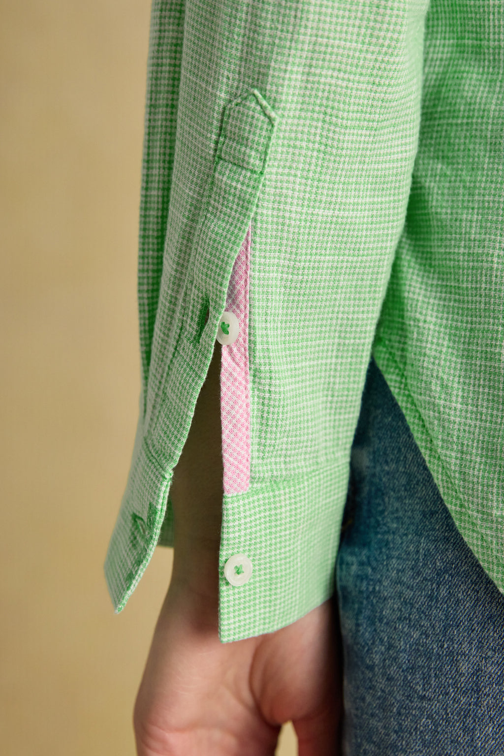 The Joules Ida shirt is one of those easy pieces you’ll find yourself reaching for again and again. Made from 100% cotton, it has a relaxed, slightly tapered shape that skims the body without feeling oversized, making it flattering as well as comfortable. Shop Joules at Dotique.