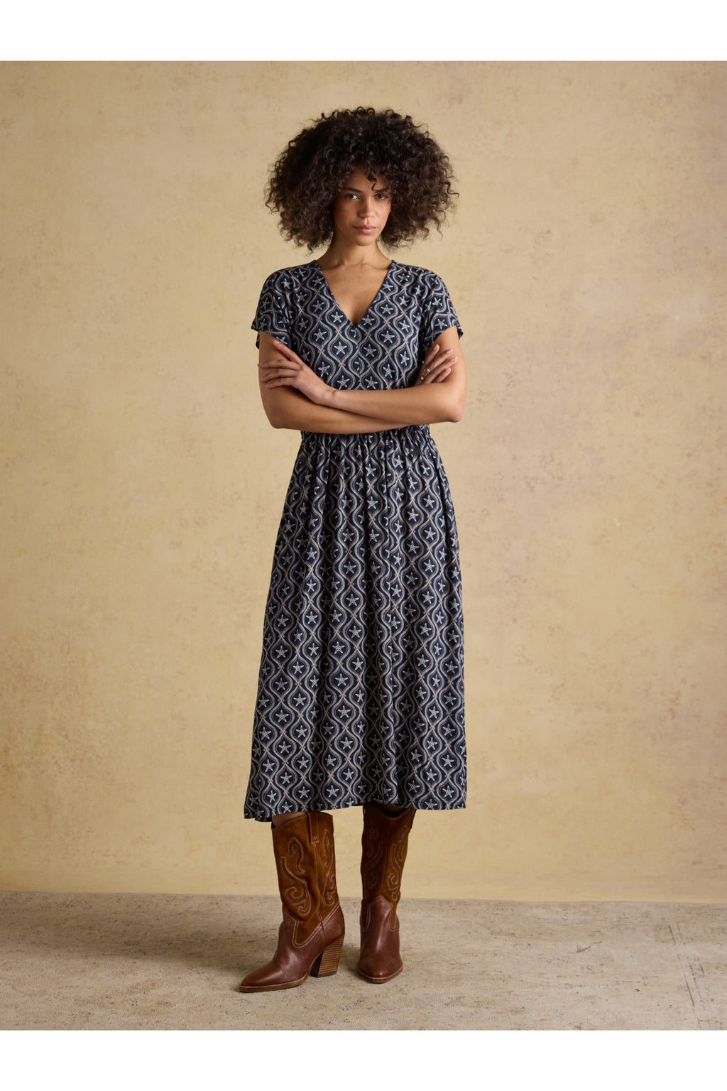 Joules H69513 Nia Navy Jersey Dress