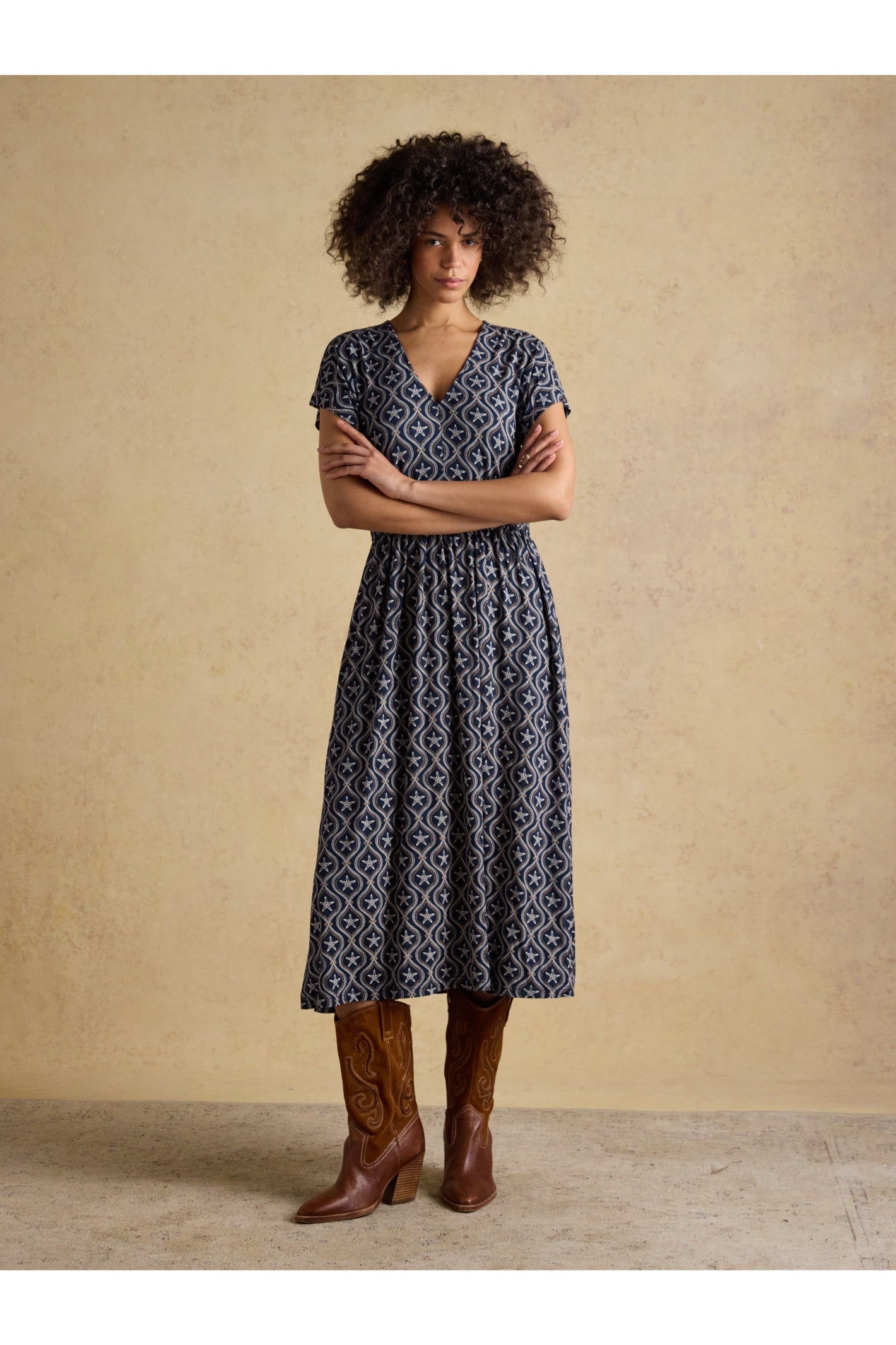 Joules H69513 Nia Navy Jersey Dress
