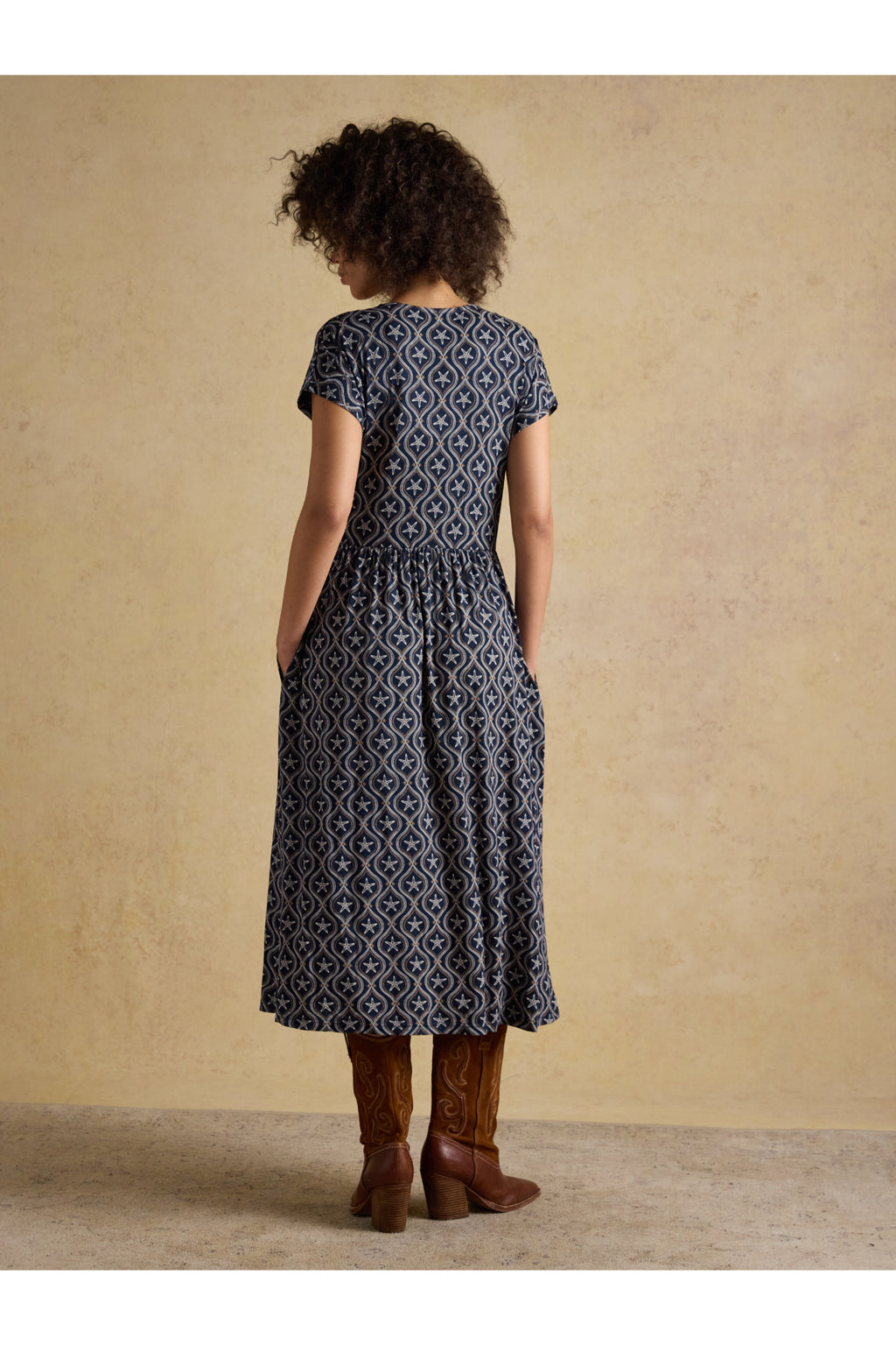 Joules H69513 Nia Navy Jersey Dress