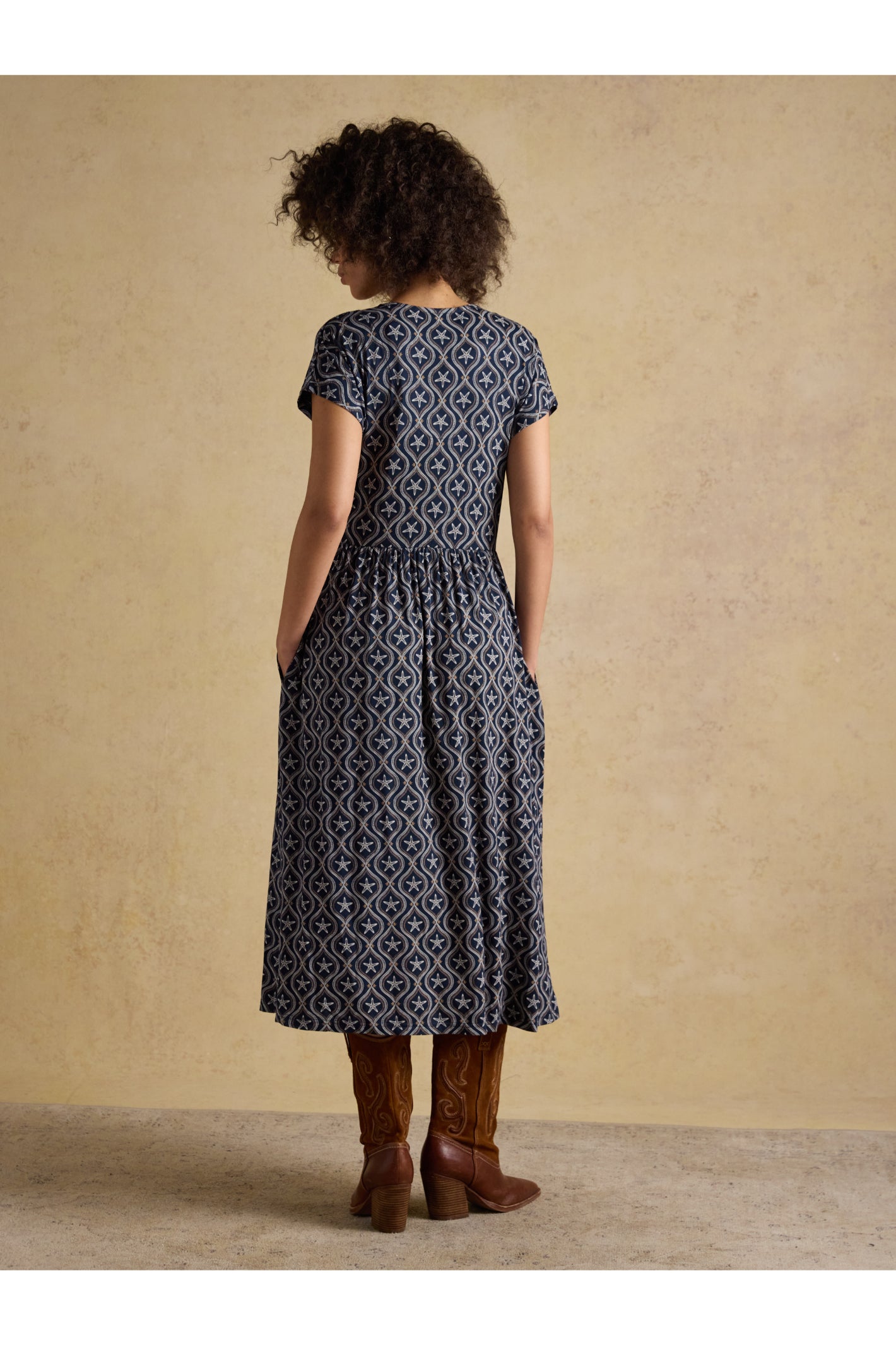 Joules H69513 Nia Navy Jersey Dress