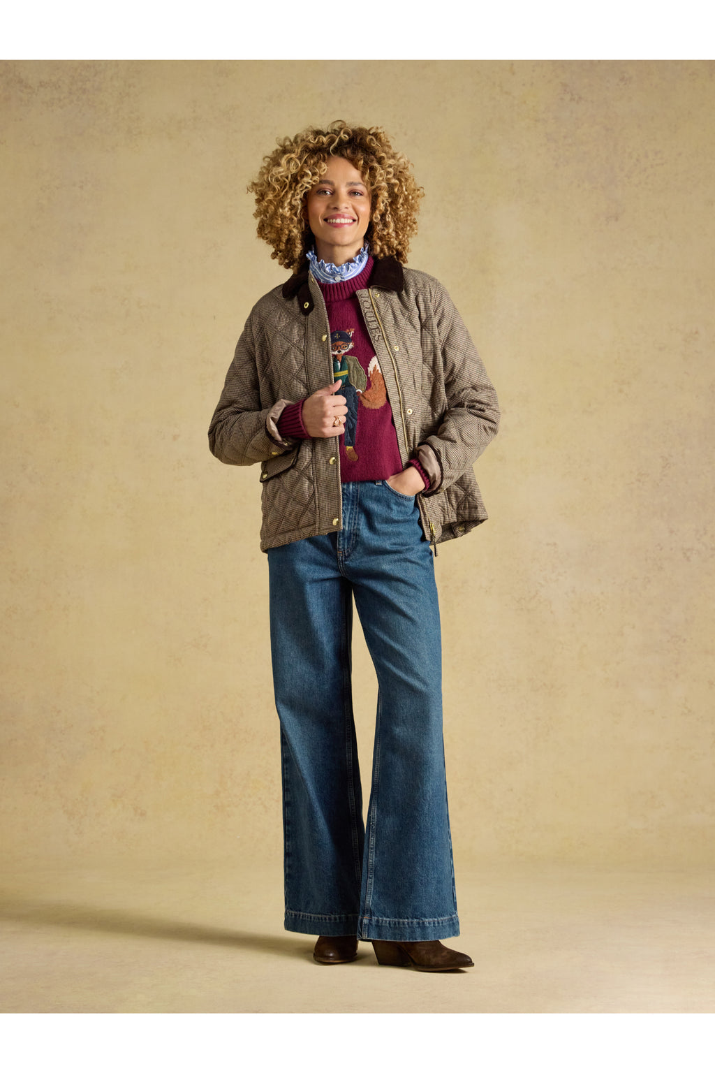 Joules Harrogate Check Coat