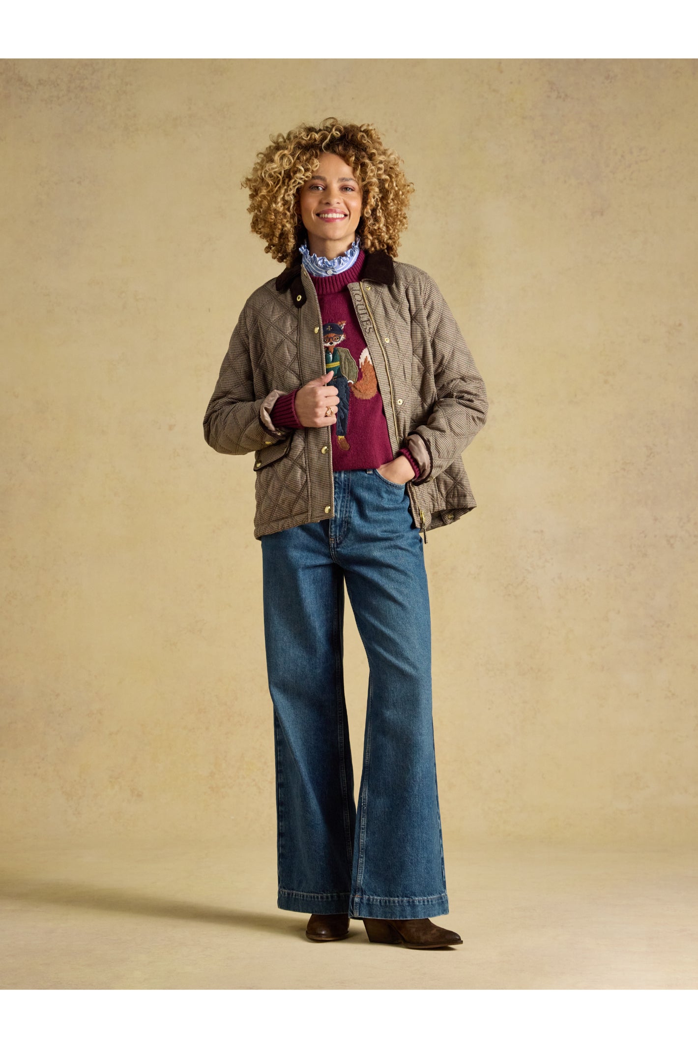Joules Harrogate Check Coat