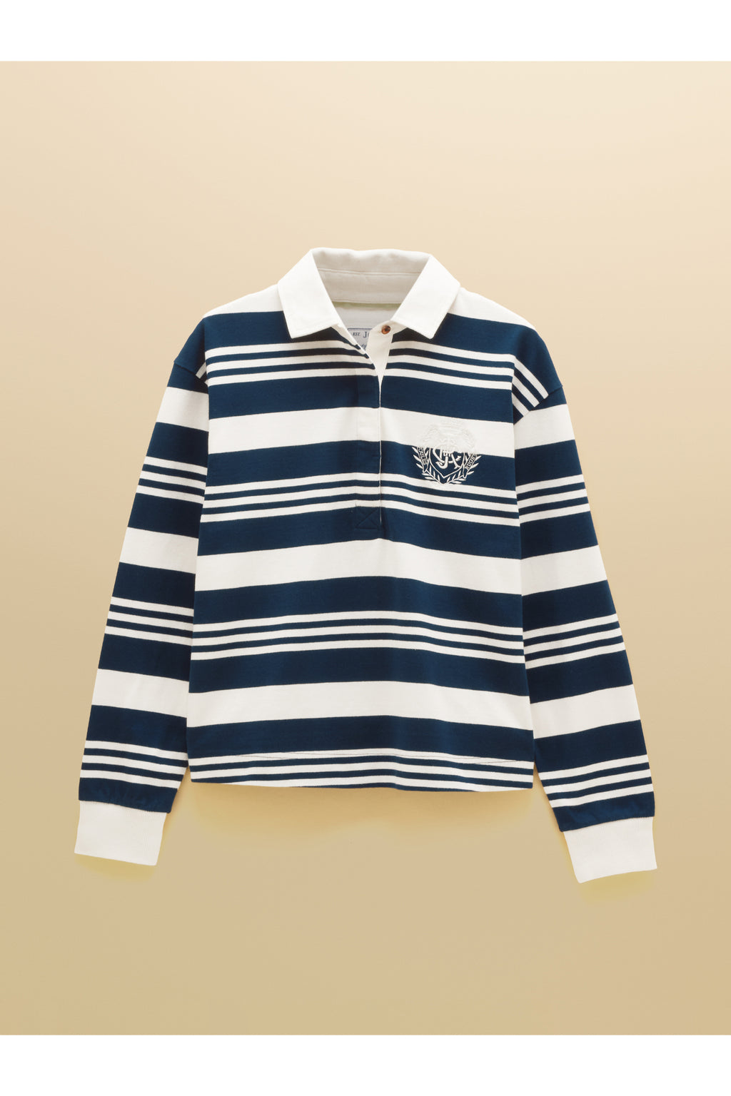 Joules Lara Navy/White Stripe Top by Joules. Shop Joules at Dotique