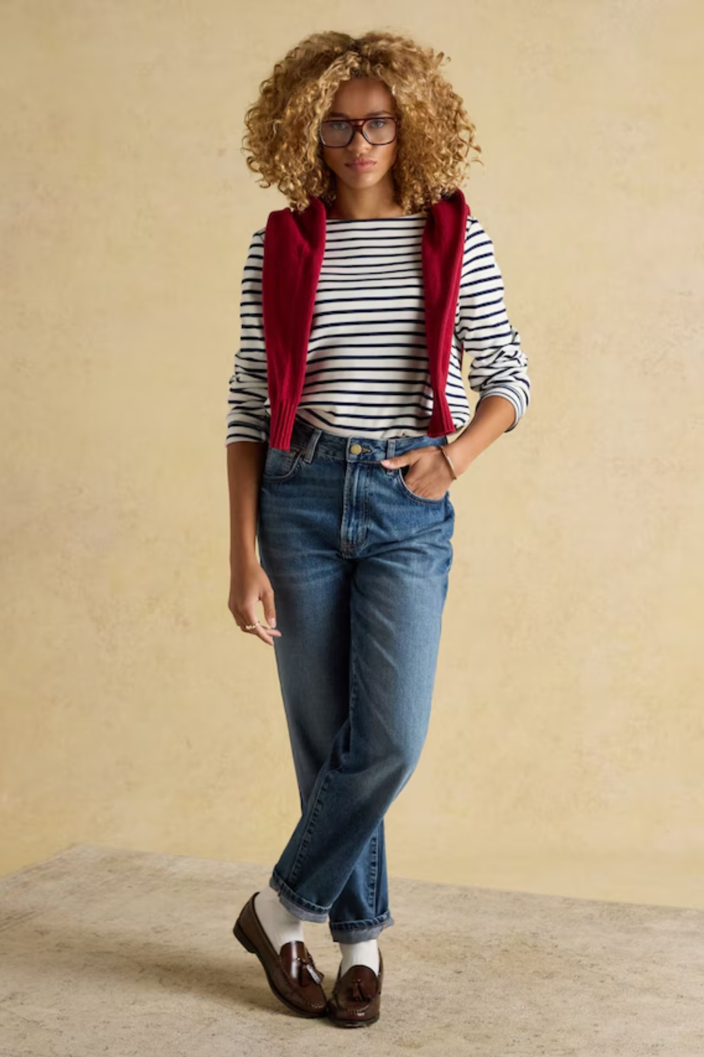 Joules N58835 Harbour Boat Neck Breton Top – Cream / Navy Stripe. Shop Joules at Dotique.