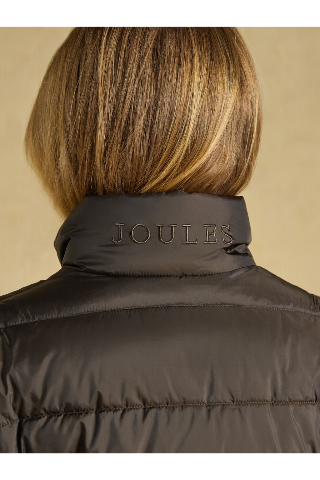 Joules Paddock Brown Coat back collar detail. Joules. Shop Joules at Dotique
