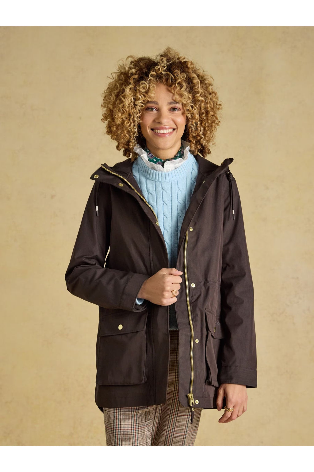 Joules Portwell Chocolate Brown Coat