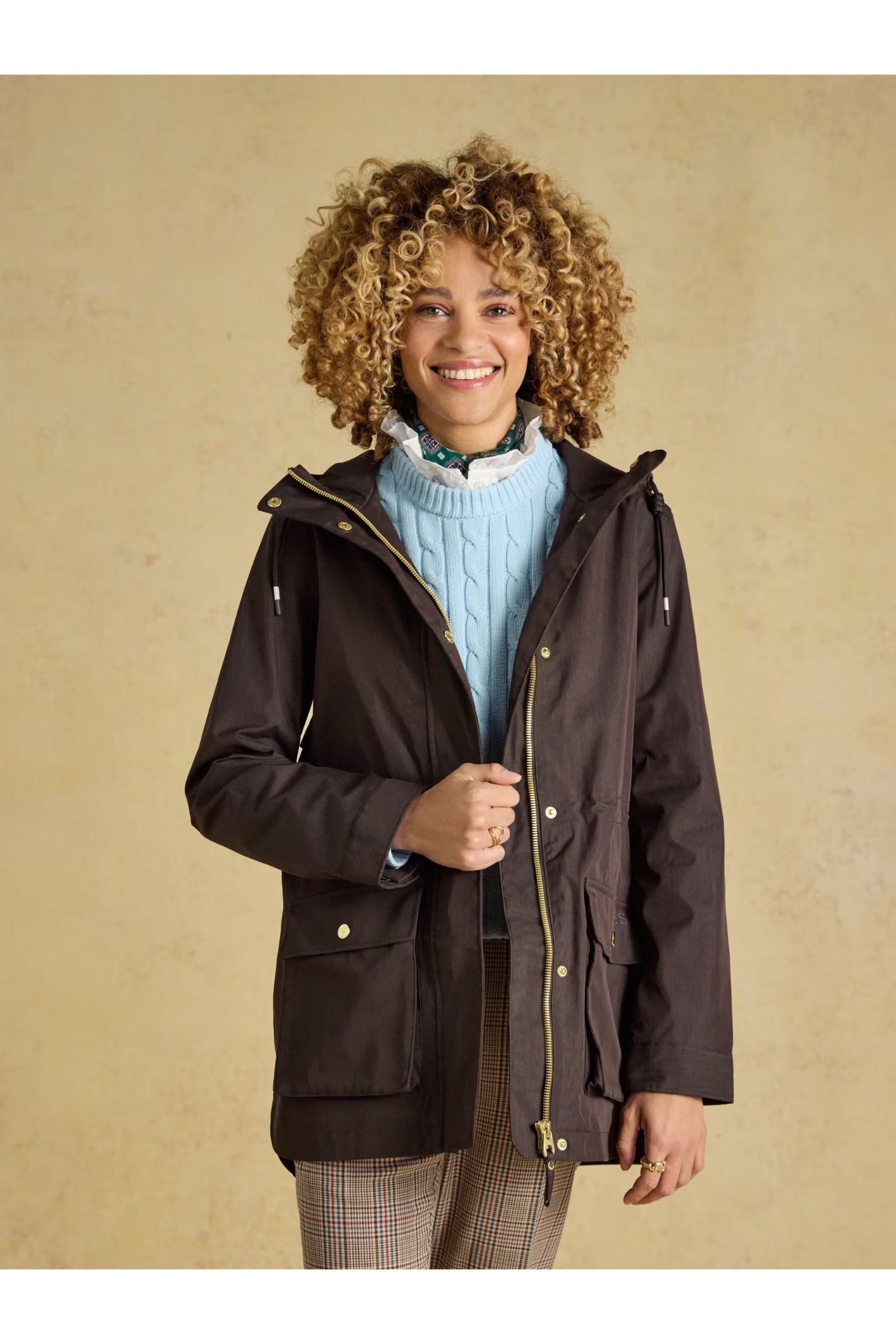 Joules Portwell Chocolate Brown Coat