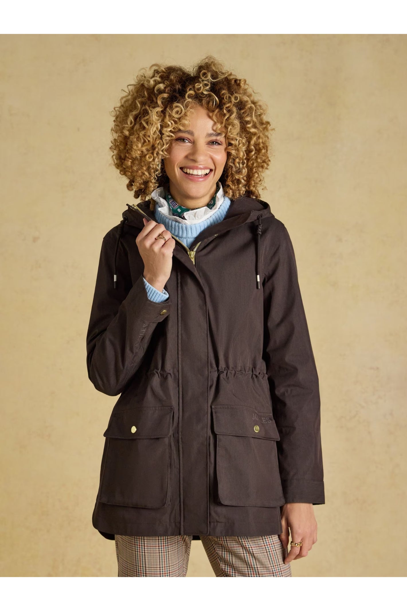 Joules Portwell Chocolate Brown Coat