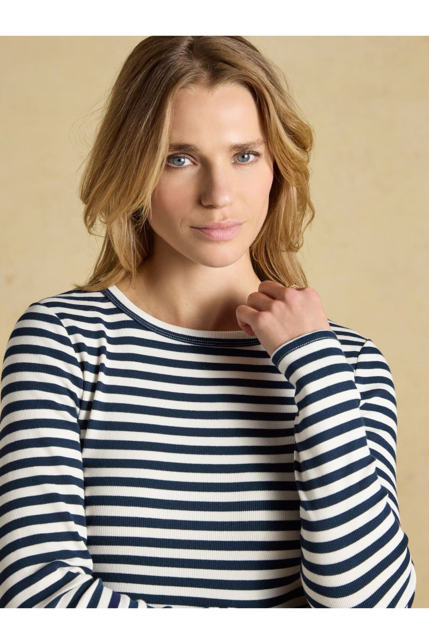 Joules Sophie Navy Creme T-Shirt
