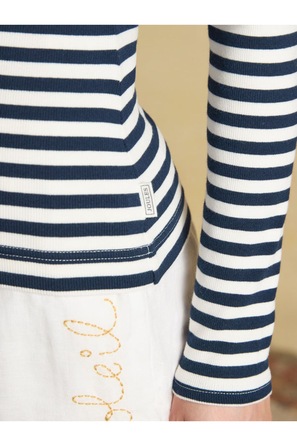 Joules Sophie Navy Creme T-Shirt