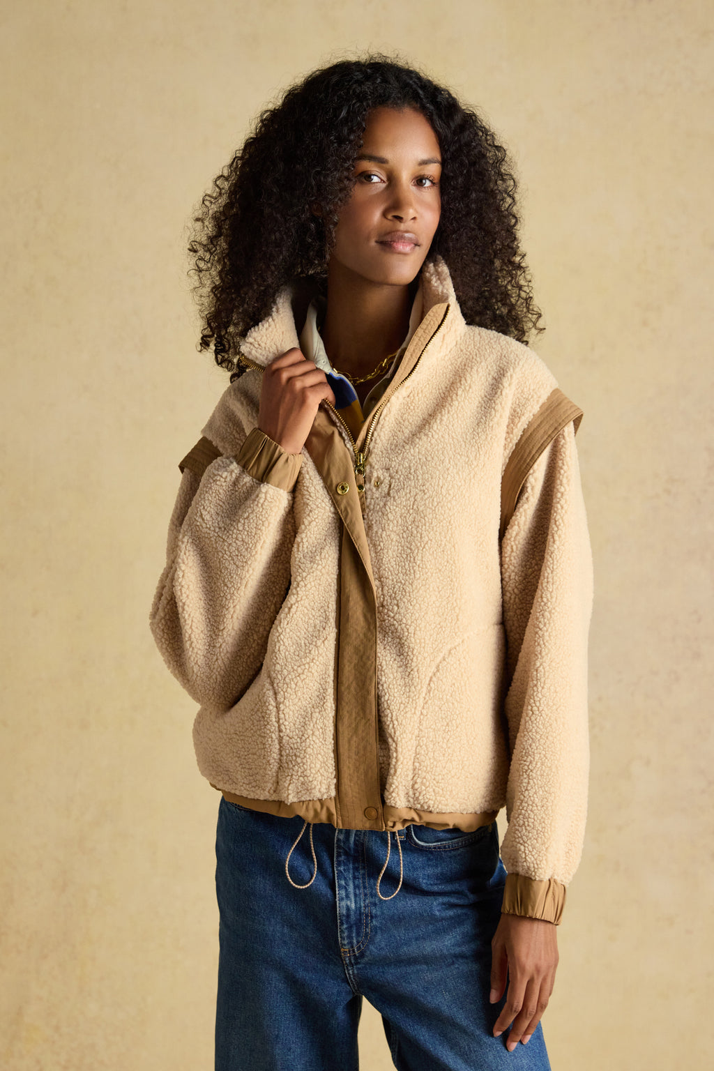 This is one of those clever pieces you’ll wonder how you managed without. The Wrenleigh 2-in-1 fleece is designed to work hard in your wardrobe, giving you two looks in one easy layer. Shop Joules at Dotique.