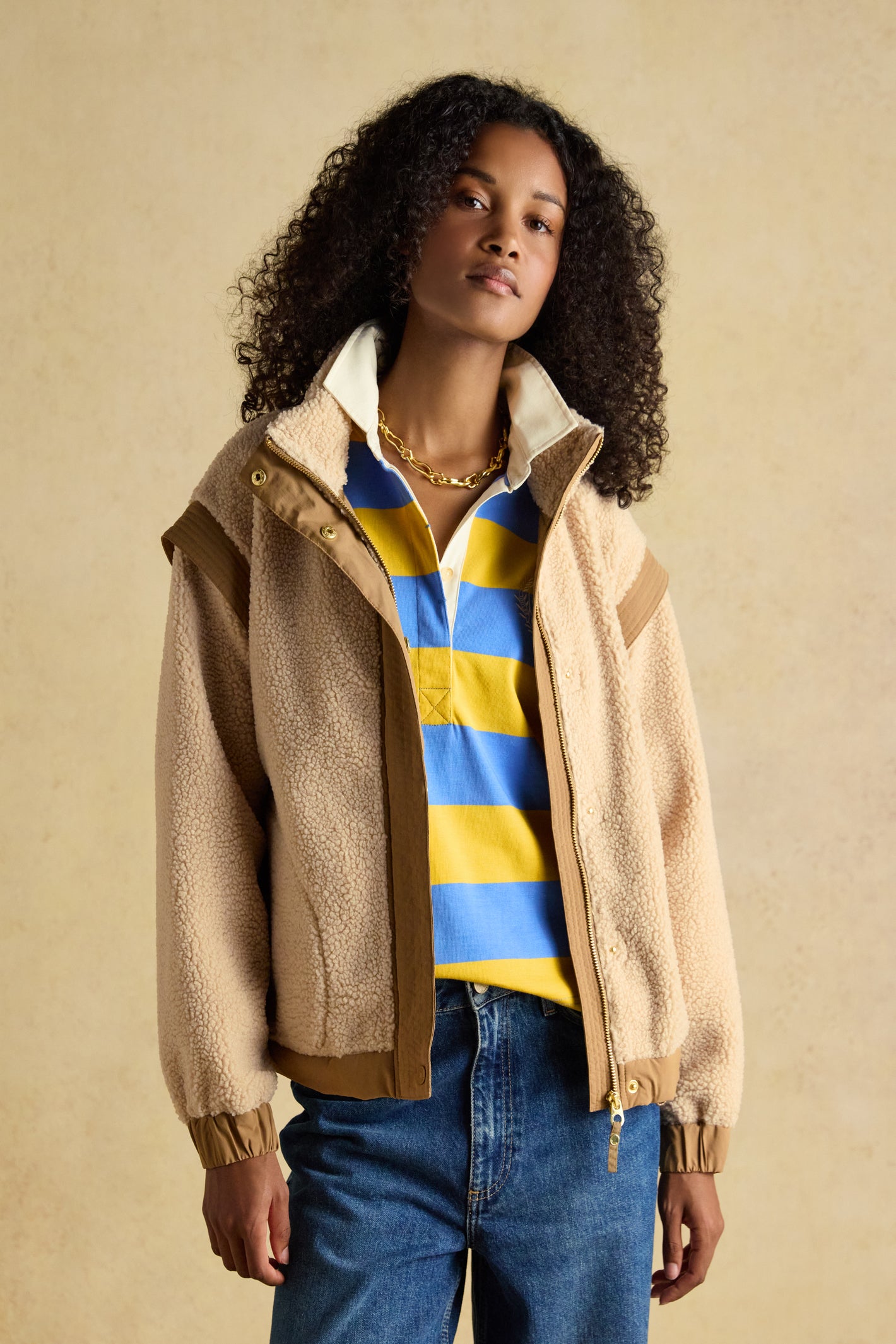 This is one of those clever pieces you’ll wonder how you managed without. The Wrenleigh 2-in-1 fleece is designed to work hard in your wardrobe, giving you two looks in one easy layer. Shop Joules at Dotique.