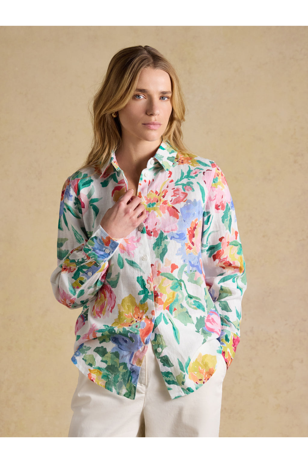 Joules W70412 Anna Linen Shirt – Multi Floral