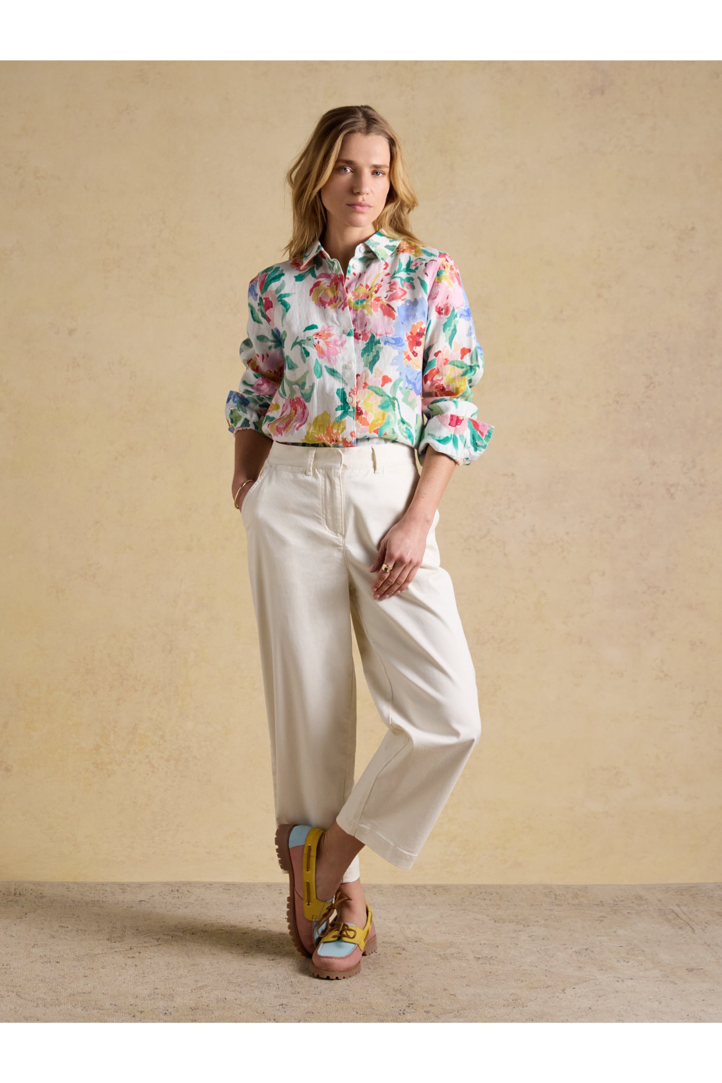 Joules W70412 Anna Linen Shirt – Multi Floral