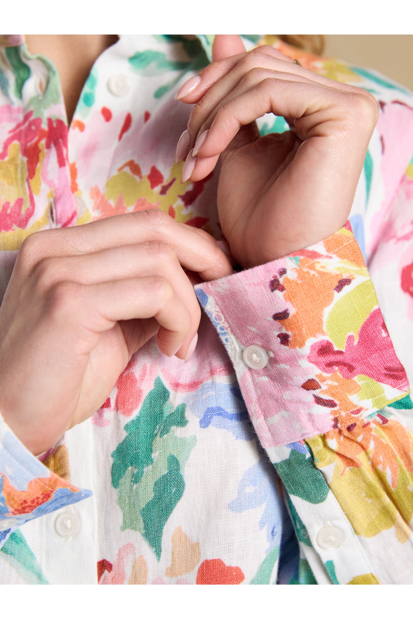 Joules W70412 Anna Linen Shirt – Multi Floral