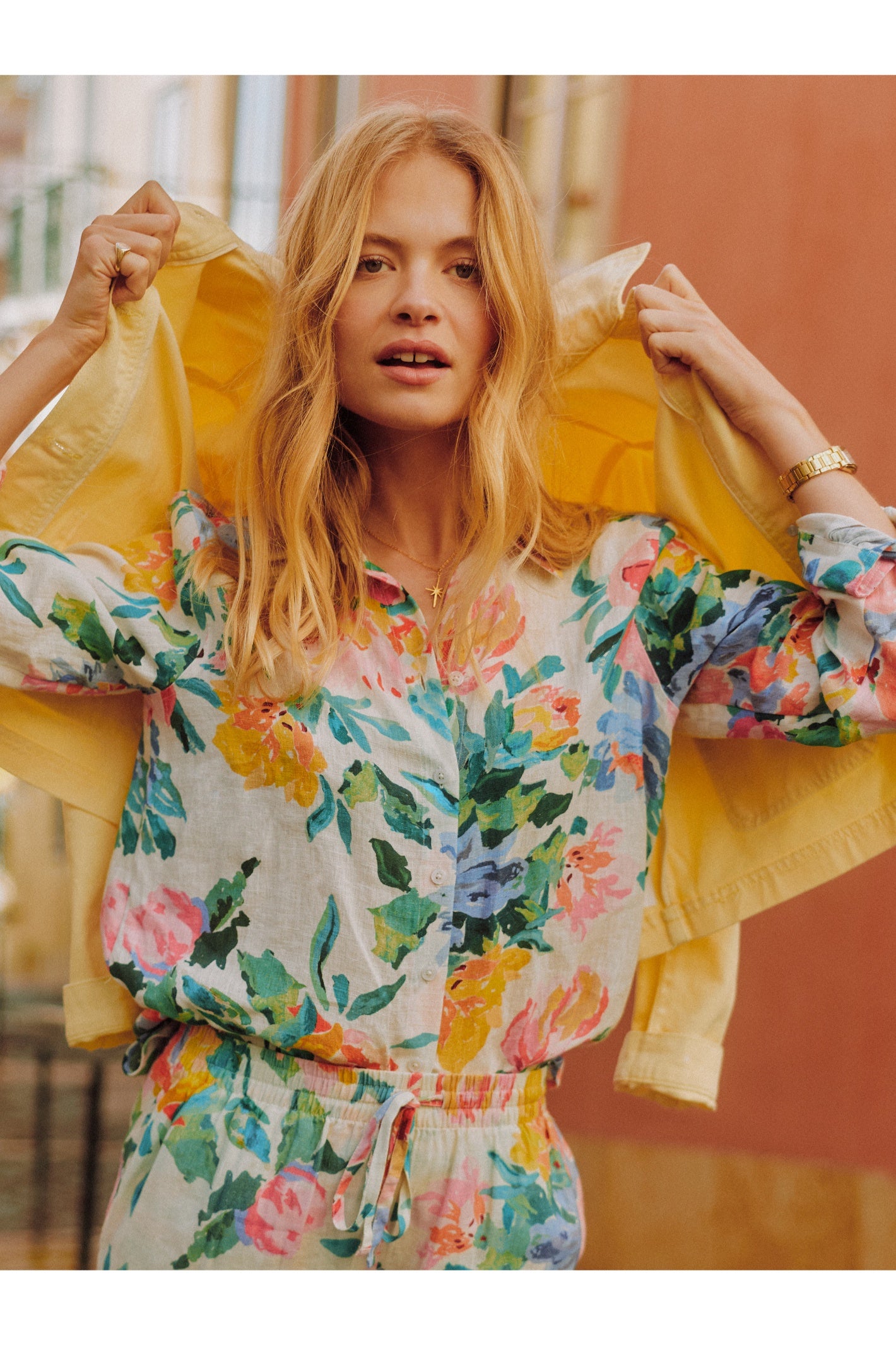 Joules W70412 Anna Linen Shirt – Multi Floral