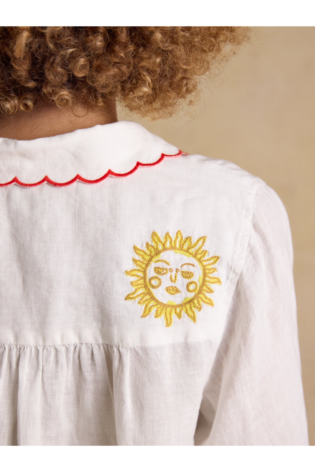 Joules W70414 Orla Embroidered Shirt White