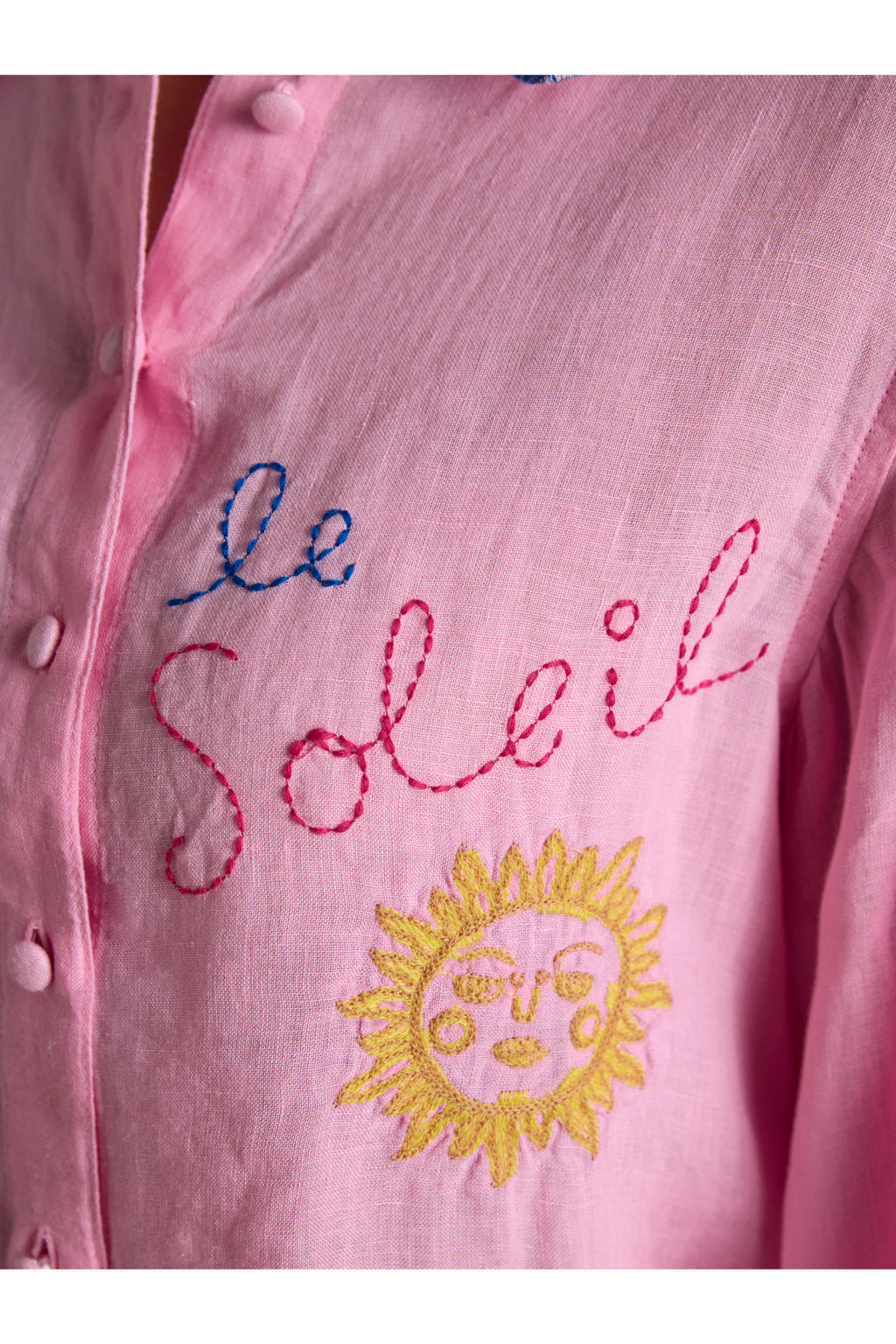 Joules W70415 Orla Embroidered Shirt Pink