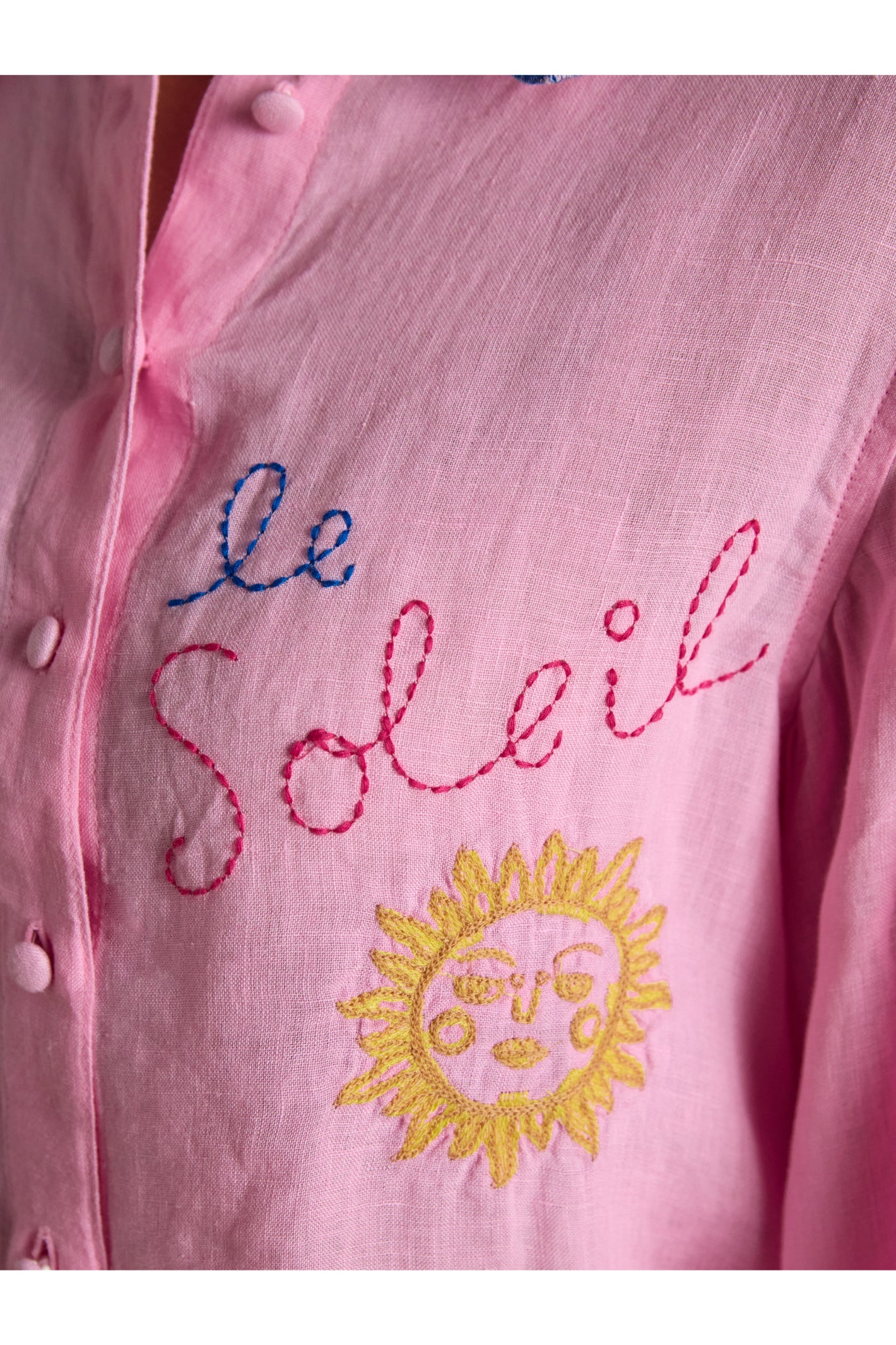 Joules W70415 Orla Embroidered Shirt Pink