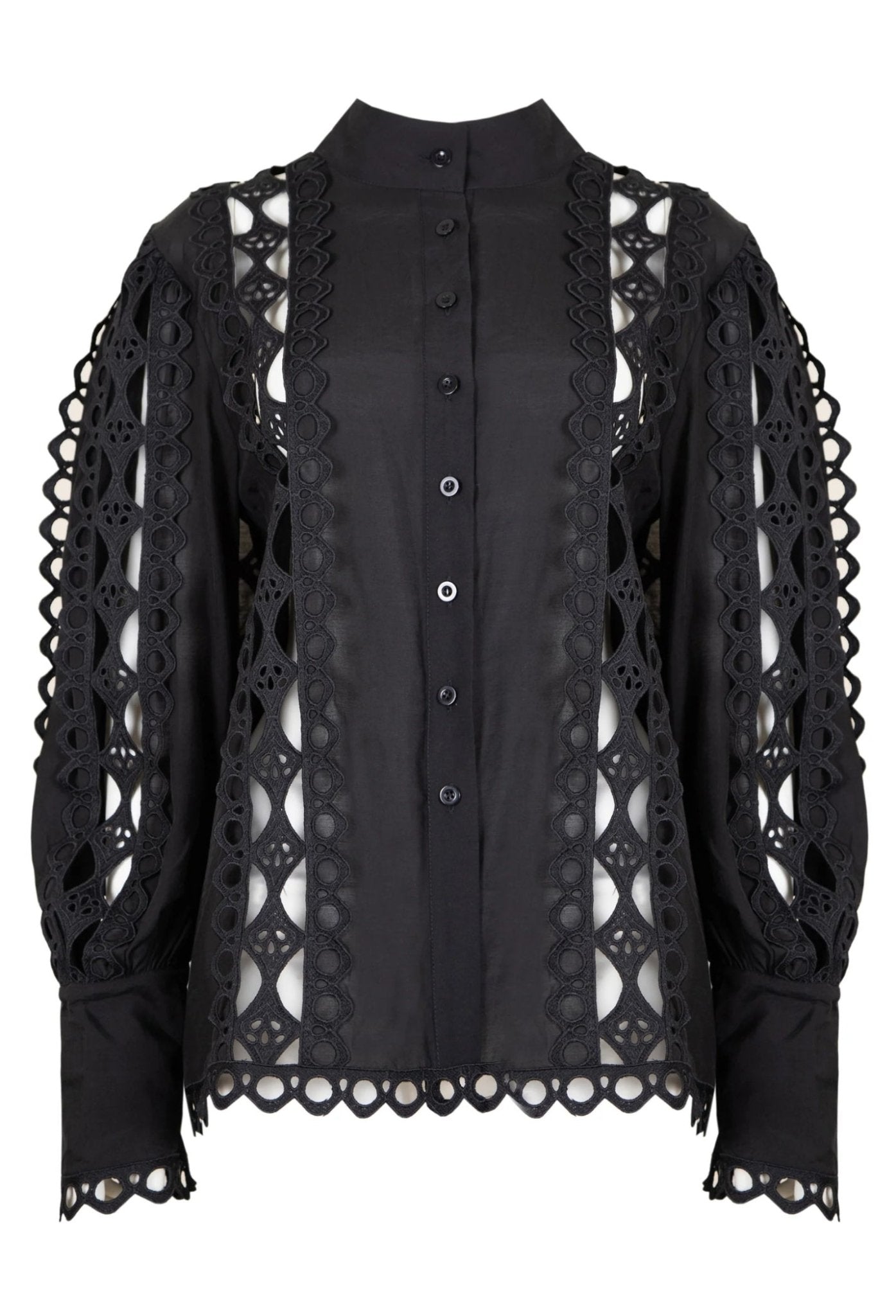 Jovonna London Rose Black Blouse - Dotique - Jovonna