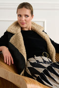 K - Design Biker Jacket Gilet Sleeveless Faux Fur Z907 - Dotique - K - Design