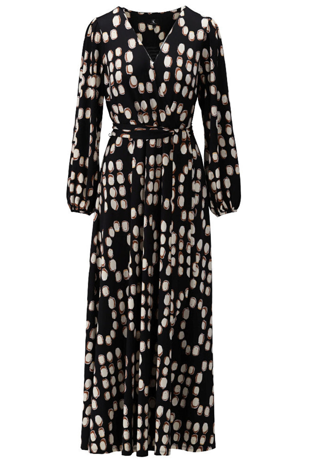 K-Design Z110 Black Print Dress - Dotique