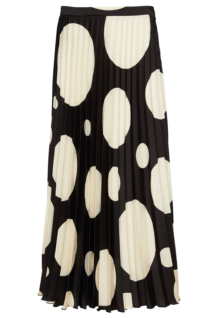 Kate Cooper 111 Black White Spot Skirt - Dotique