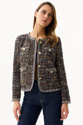 Leo & Ugo KH901 Multicolour Boucle Jacket - Dotique - Leo & Ugo