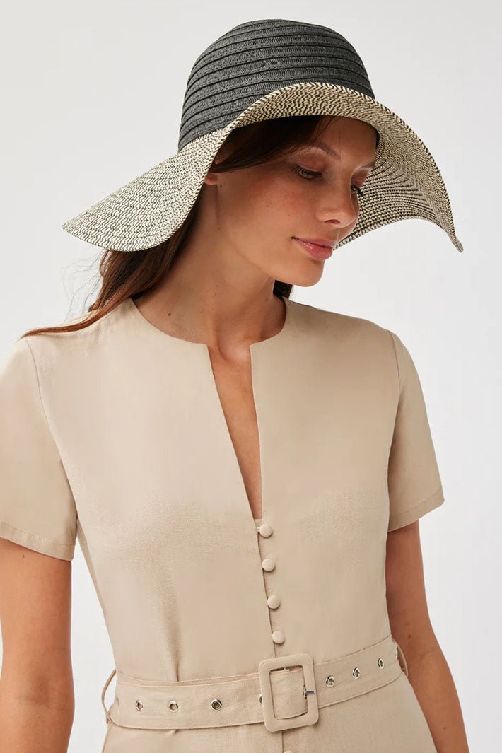 Leo & Ugo Rosalie KEH239 Beige Woven Paper Straw Hat - Dotique