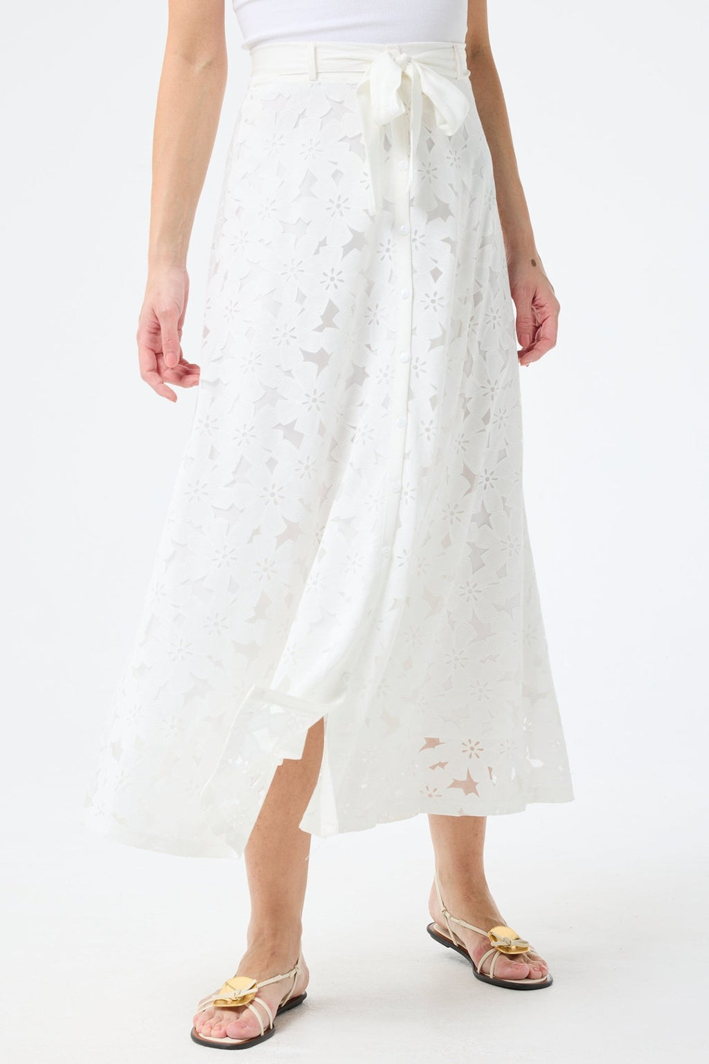 Leo & Ugo TEWJ374 White Skirt - Dotique