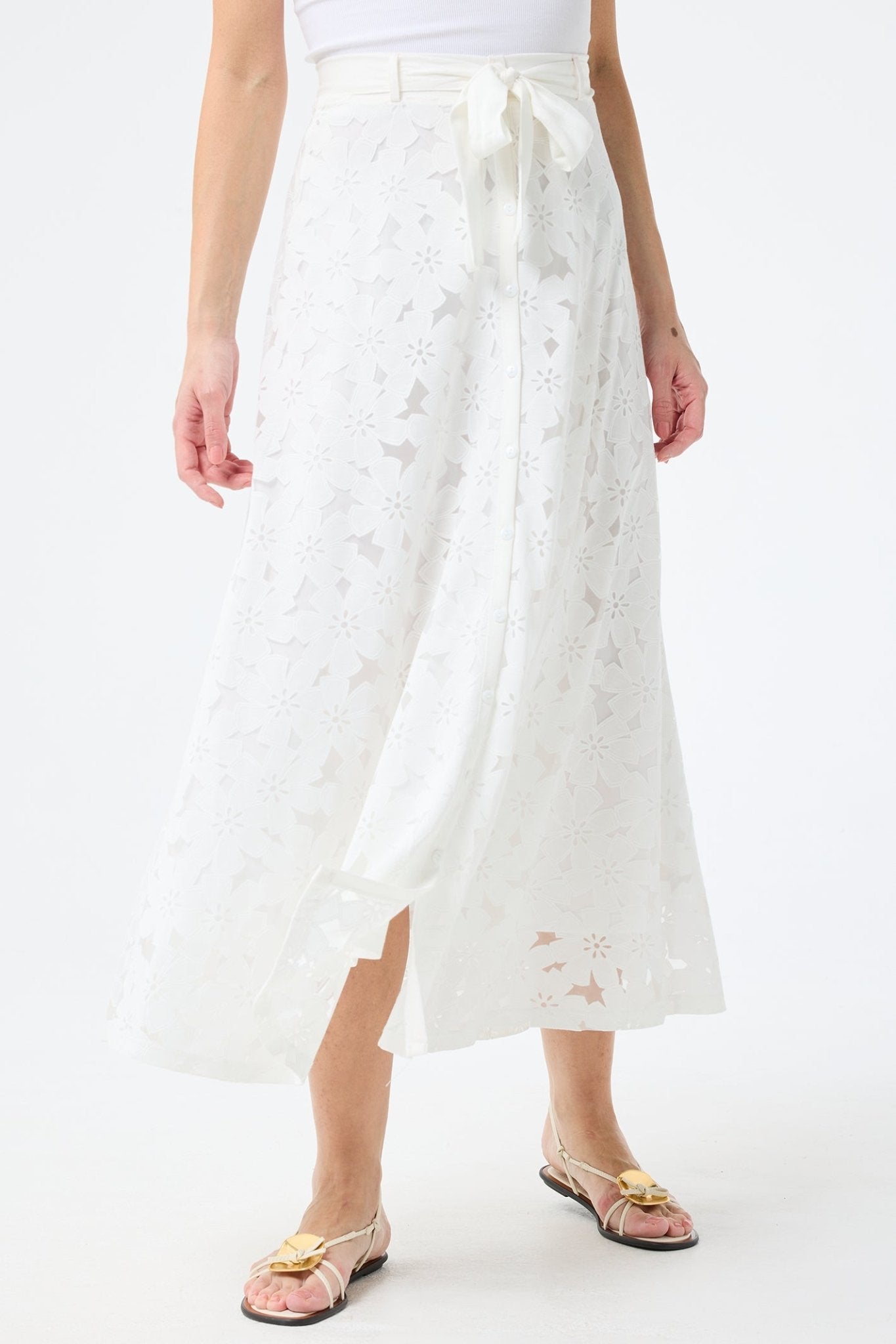 Leo & Ugo TEWJ374 White Skirt - Dotique
