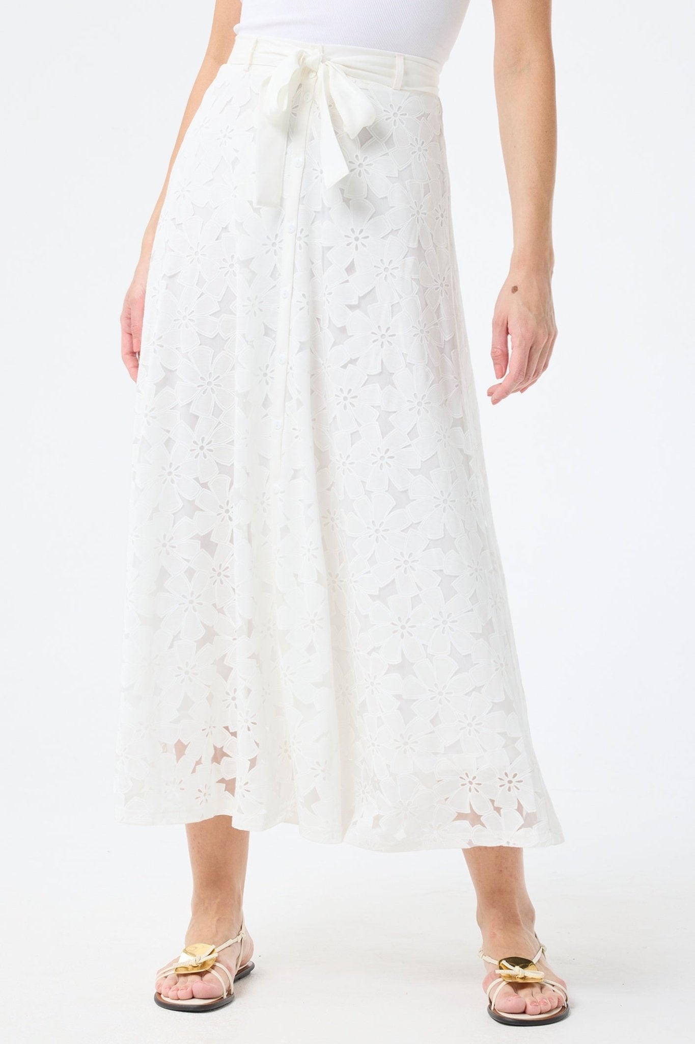 Leo & Ugo TEWJ374 White Skirt - Dotique