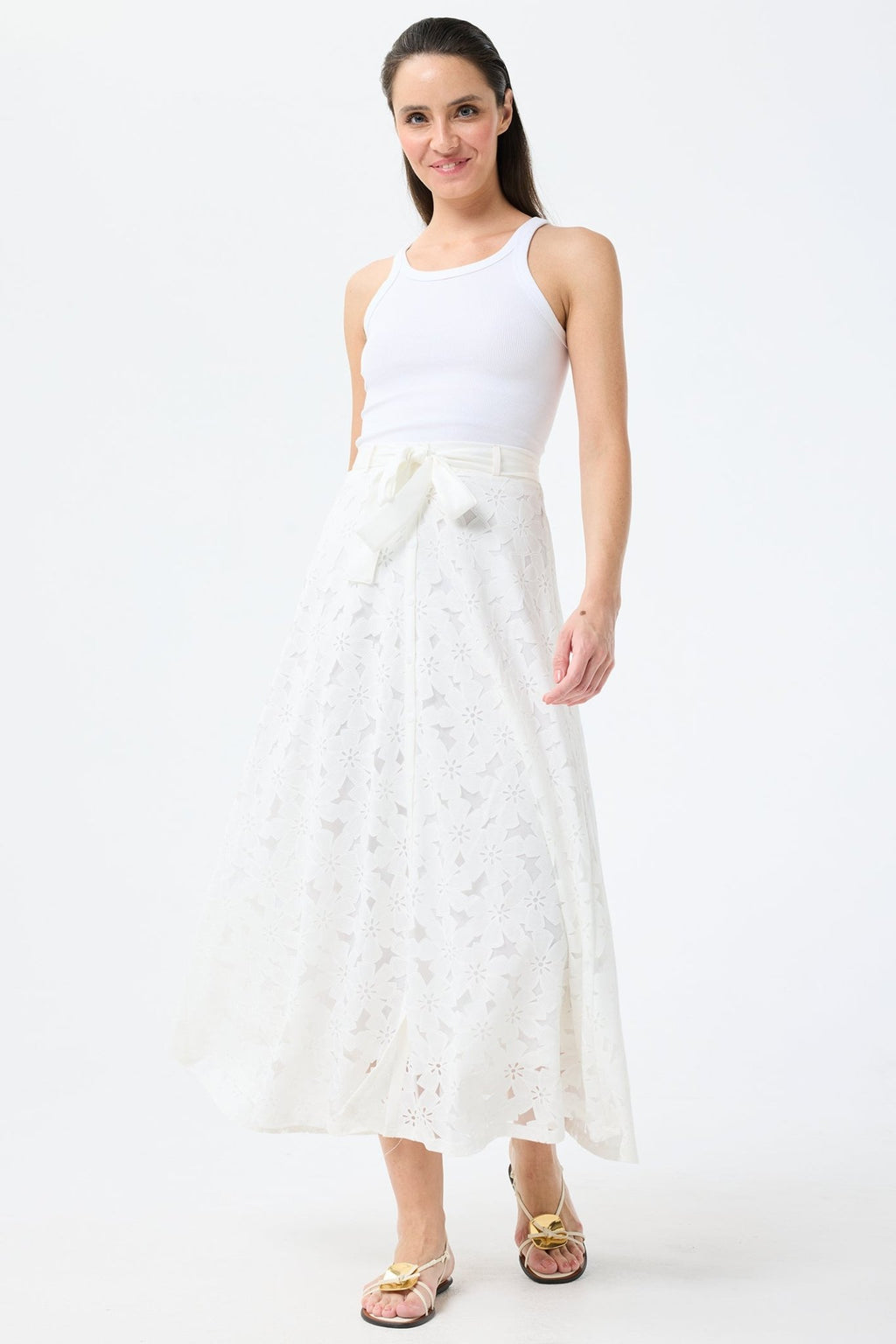 Leo & Ugo TEWJ374 White Skirt - Dotique