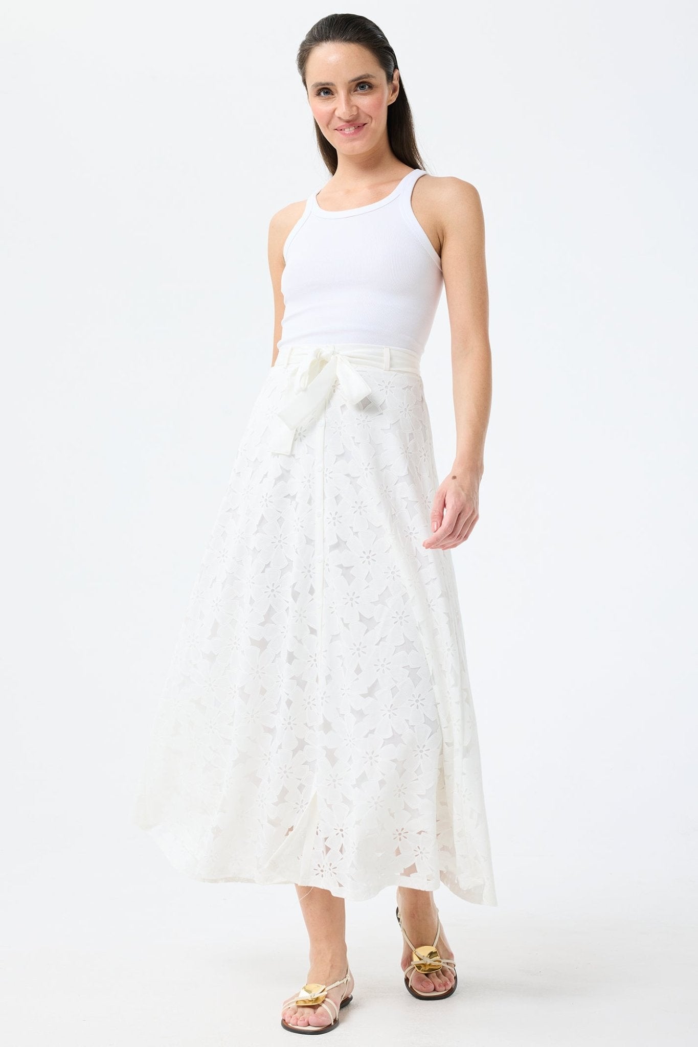 Leo & Ugo TEWJ374 White Skirt - Dotique