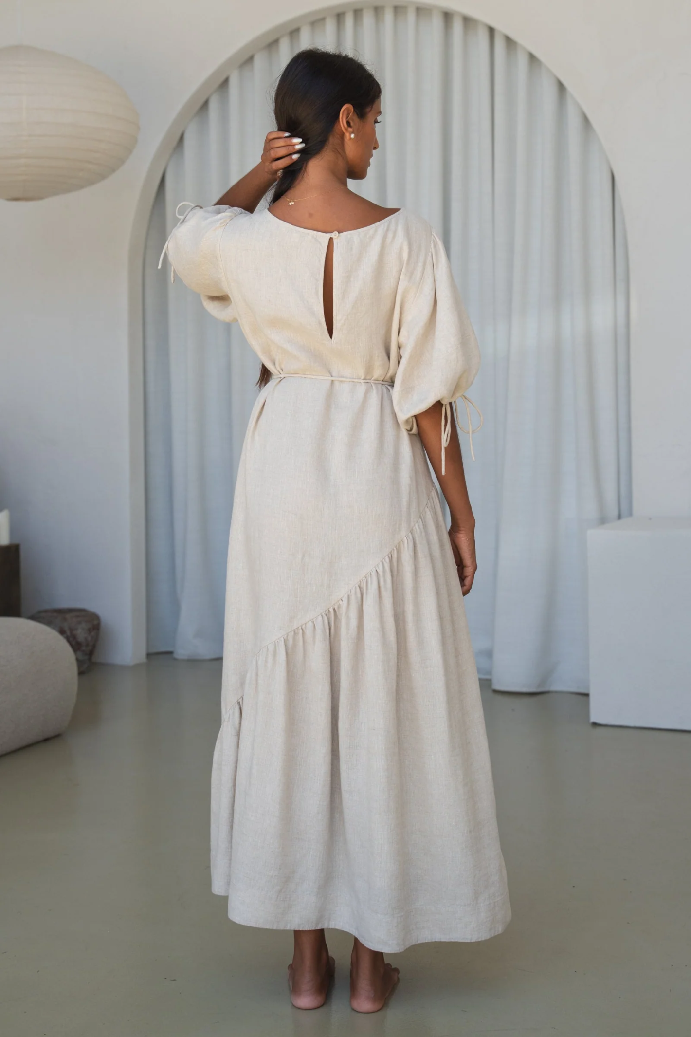 Lilly Pilly Charlotte Linen Dress Oatmeal | Lilly Pilly | Dotique Dotique Lilly Pilly Charlotte Linen Dress Oatmeal | Lilly Pilly | Dotique Dotique