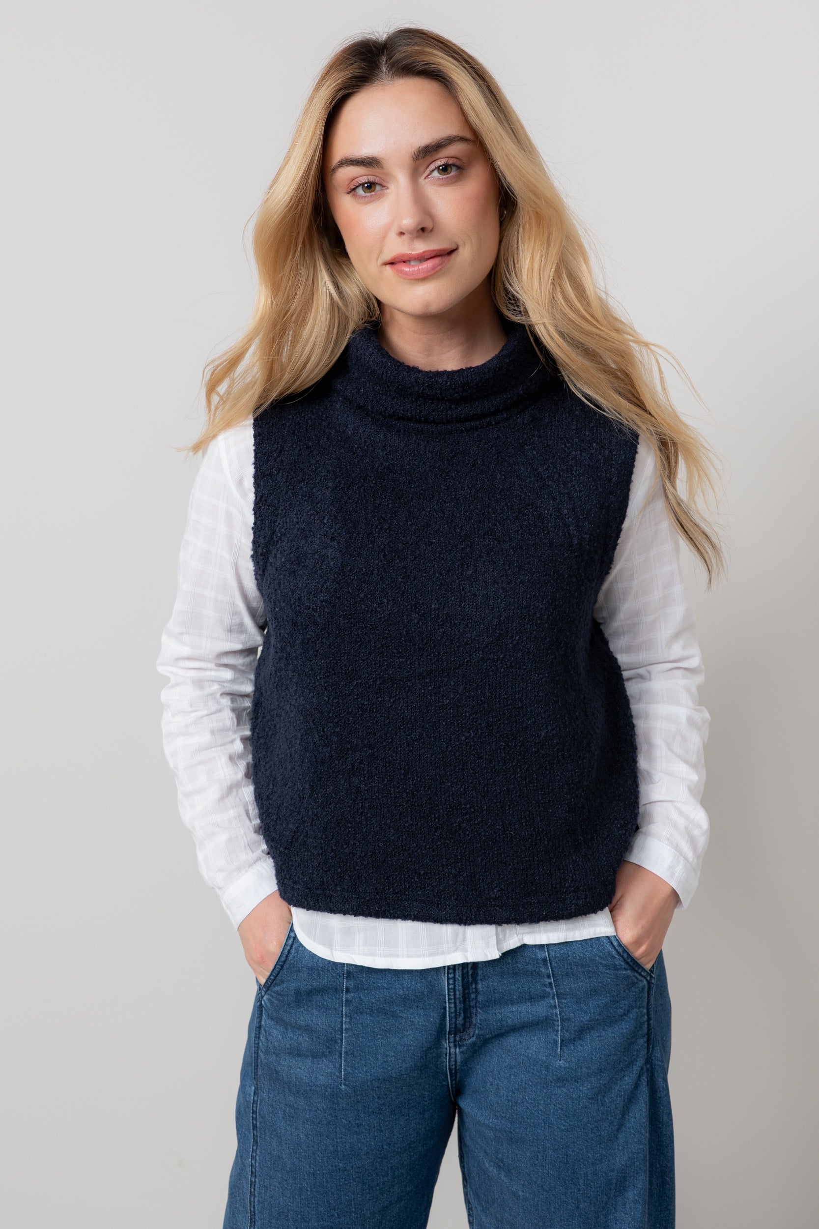 Lily & Me LM25669 Bramble Tank Plain Navy