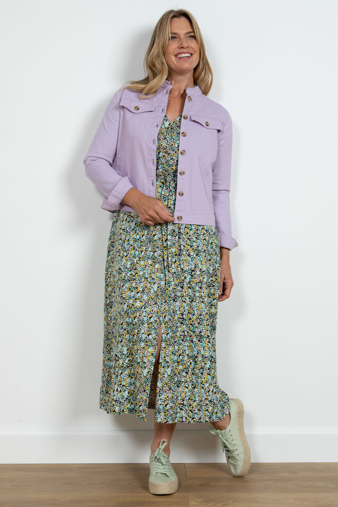 Lily & Me LM24035LV Clovelly Lavender Twill Jacket - Dotique