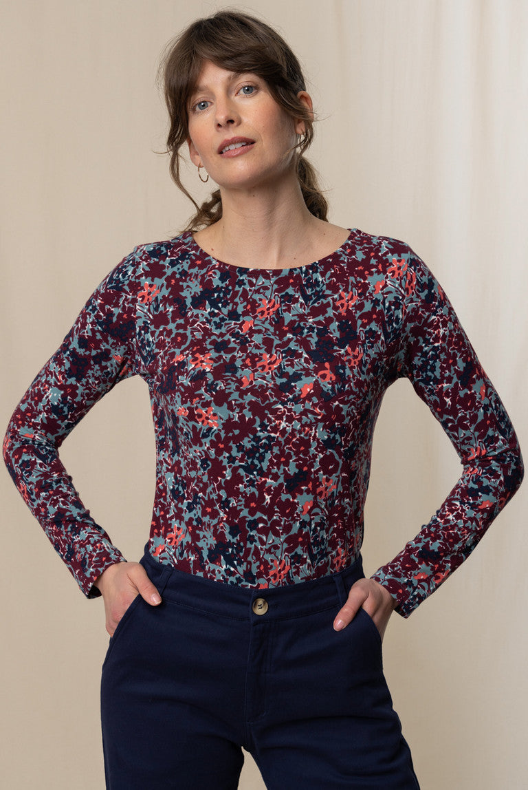 Lily & Me LM24582M Monica Top Hedgerow Mulberry - Dotique