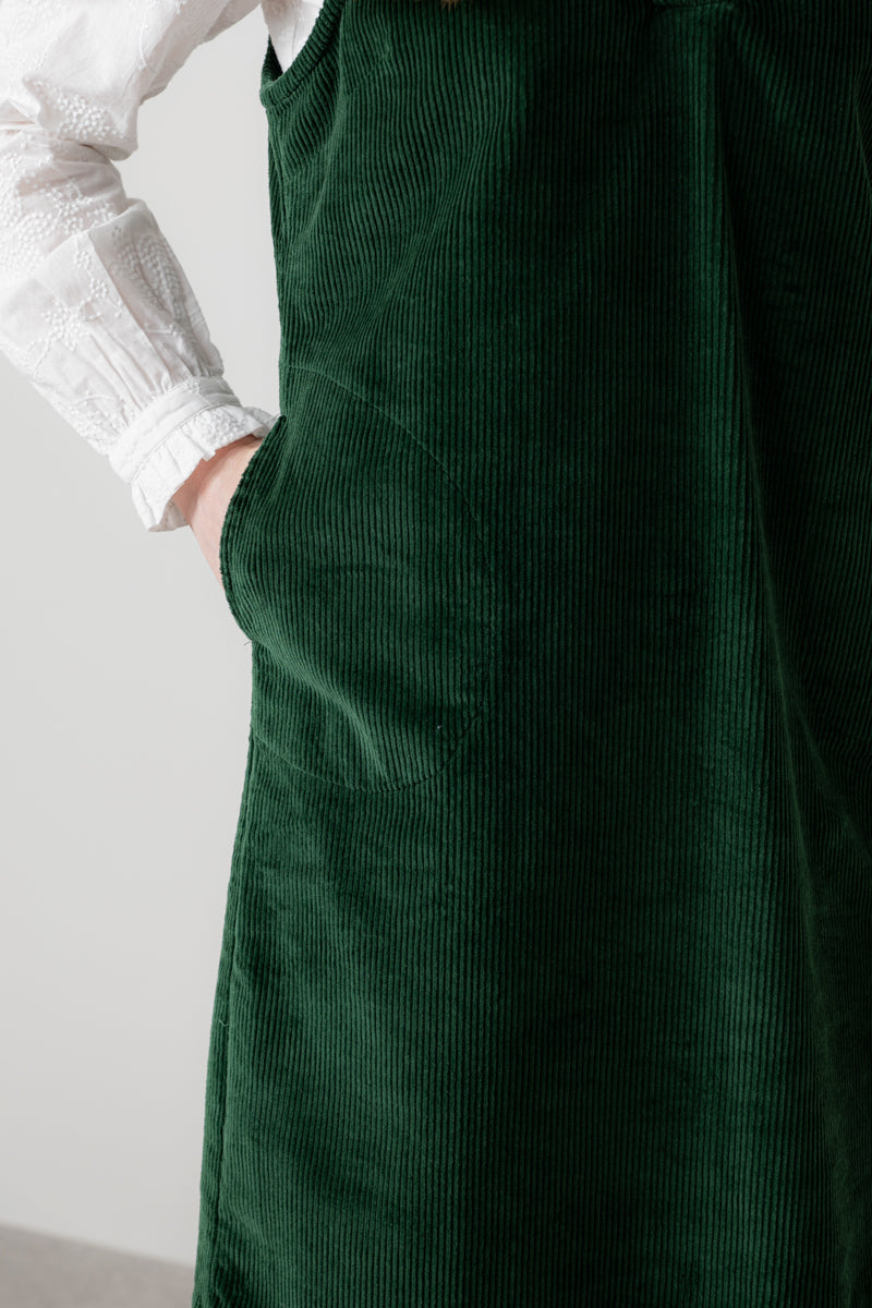 Lily & Me LM25635 Belle Dress Plain Pine Green