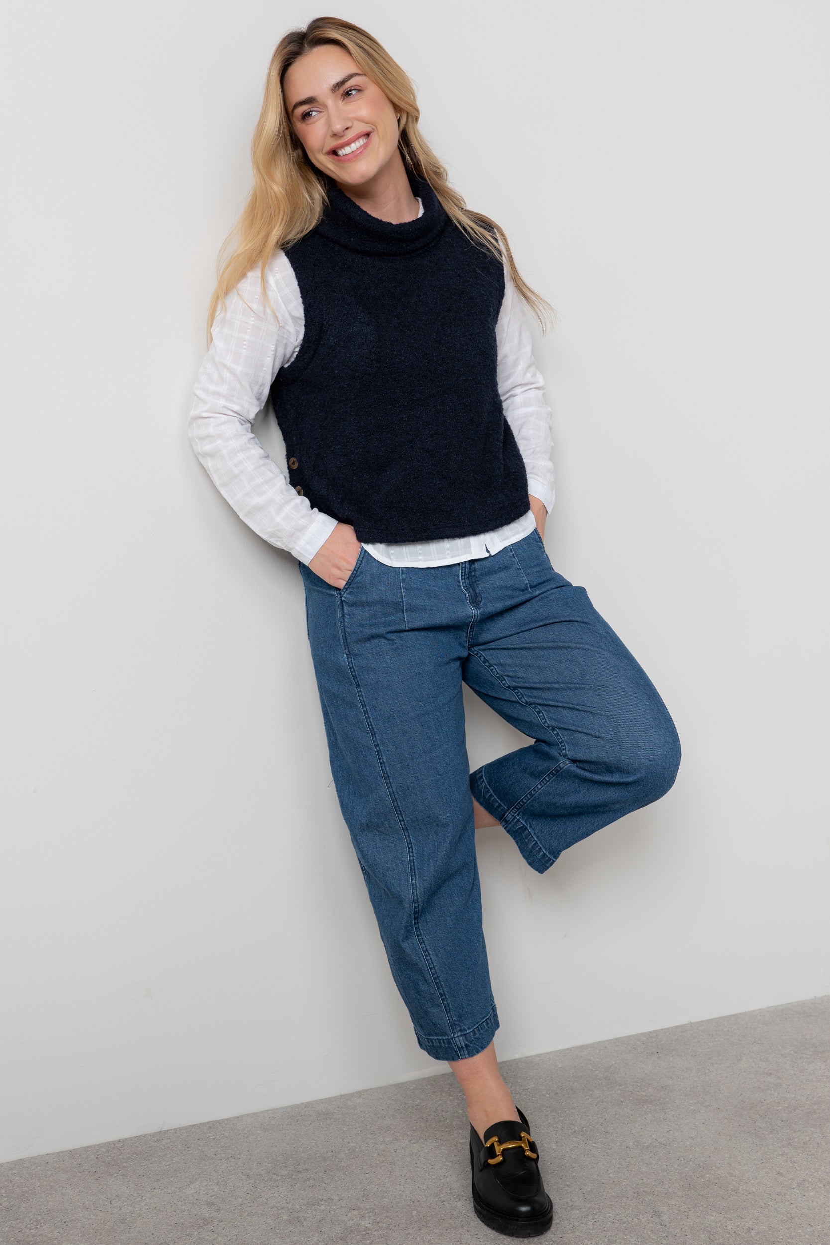 Lily & Me LM25669 Bramble Tank Plain Navy