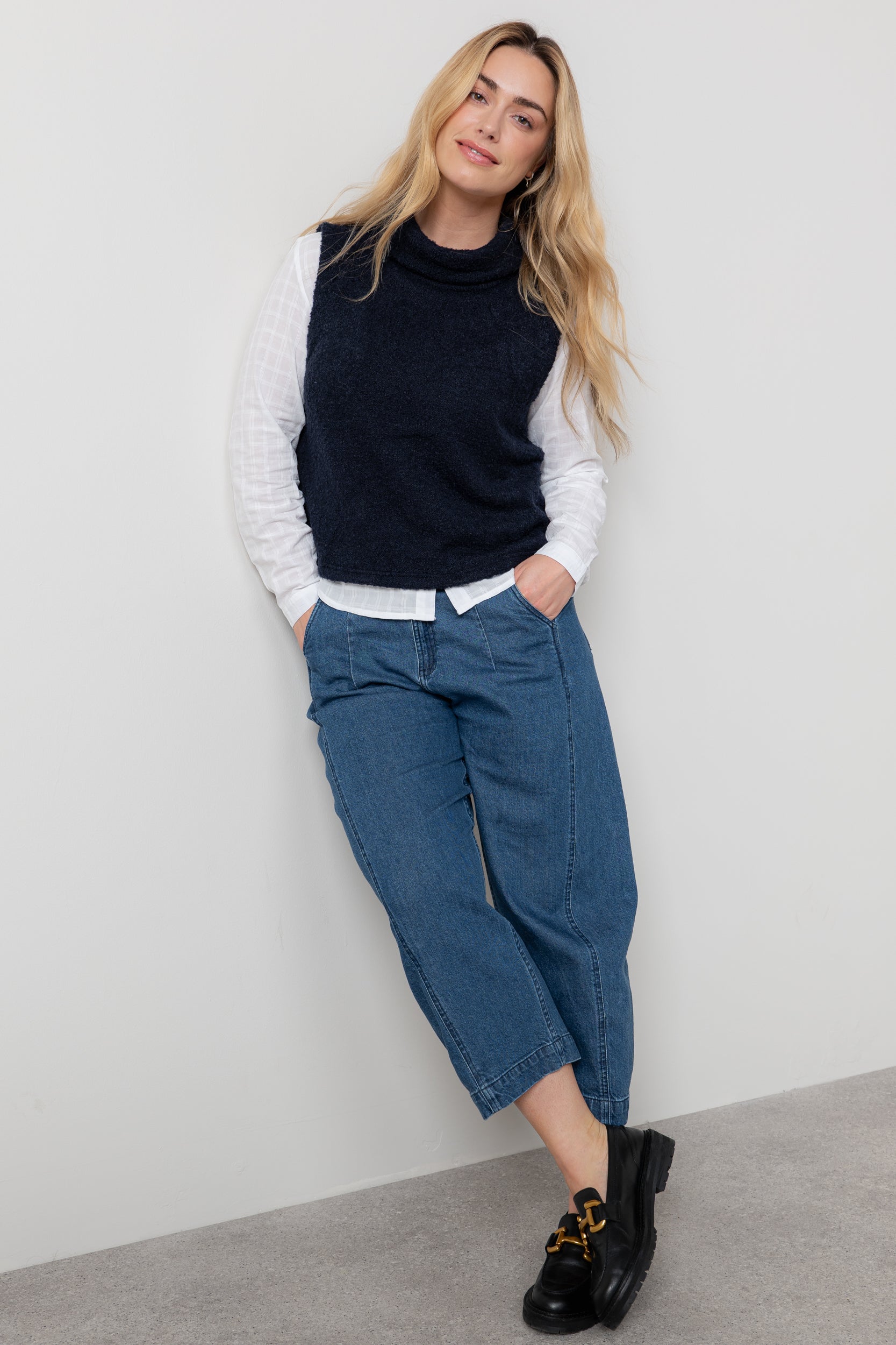 Lily & Me LM25669 Bramble Tank Plain Navy