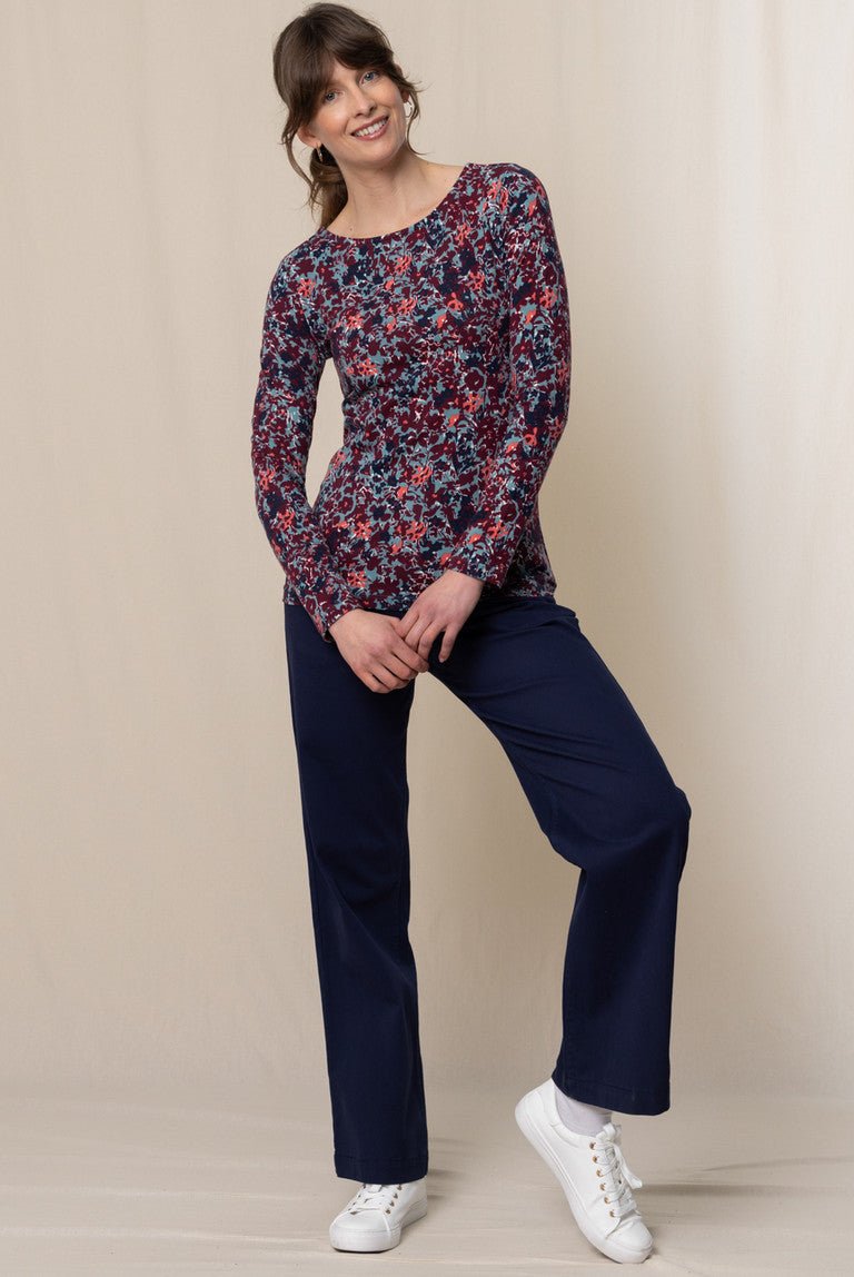 Lily & Me LM24582M Monica Top Hedgerow Mulberry - Dotique