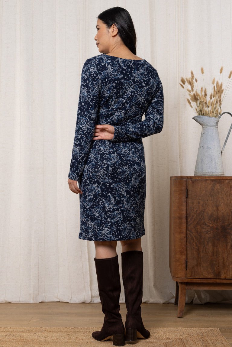 Lily & Me LM24610B Frampton Dress Painterly Blue - Dotique