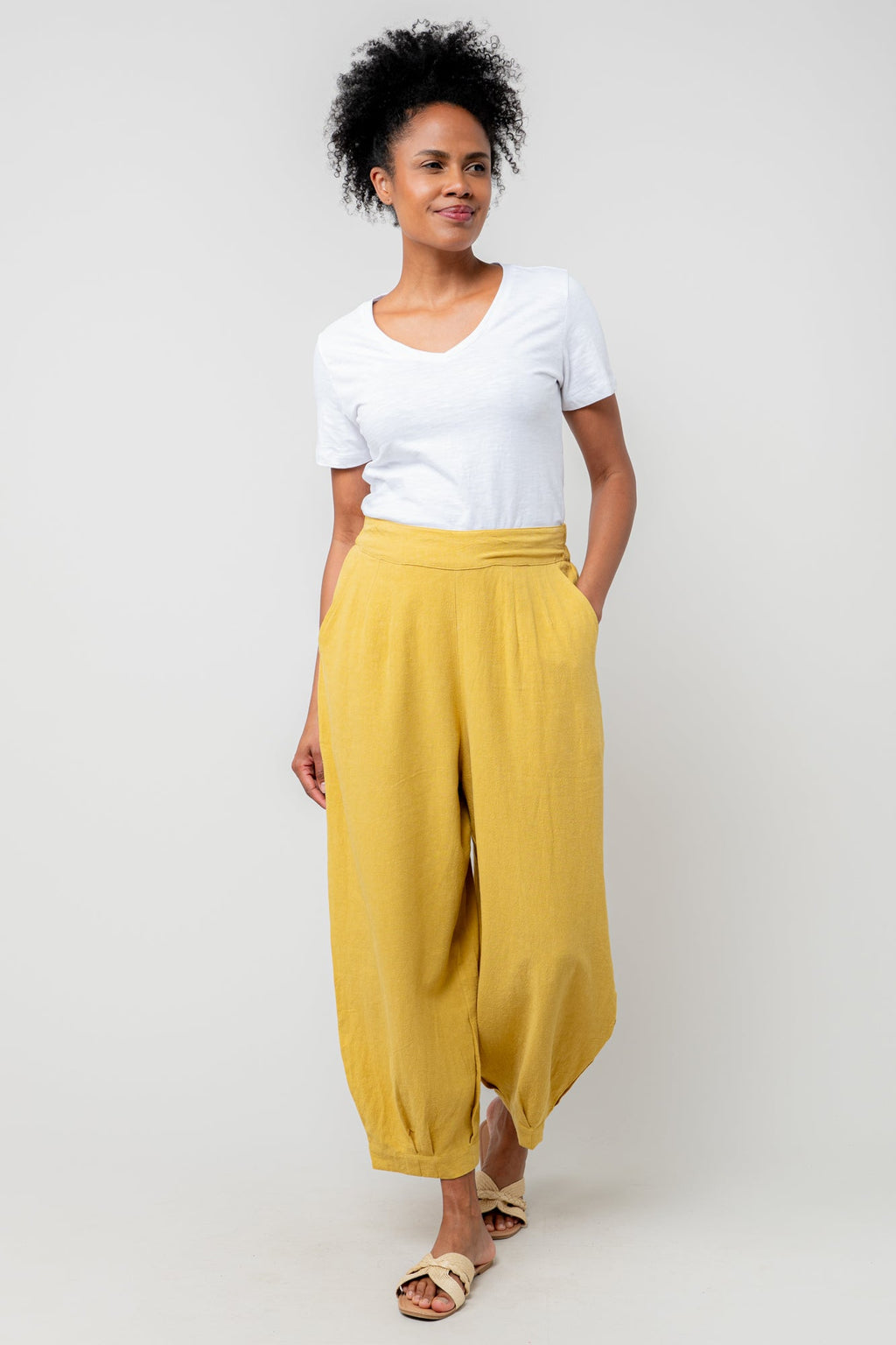 Lily & Me LM25102W Victoria T-Shirt Plain V-Neck White - Dotique