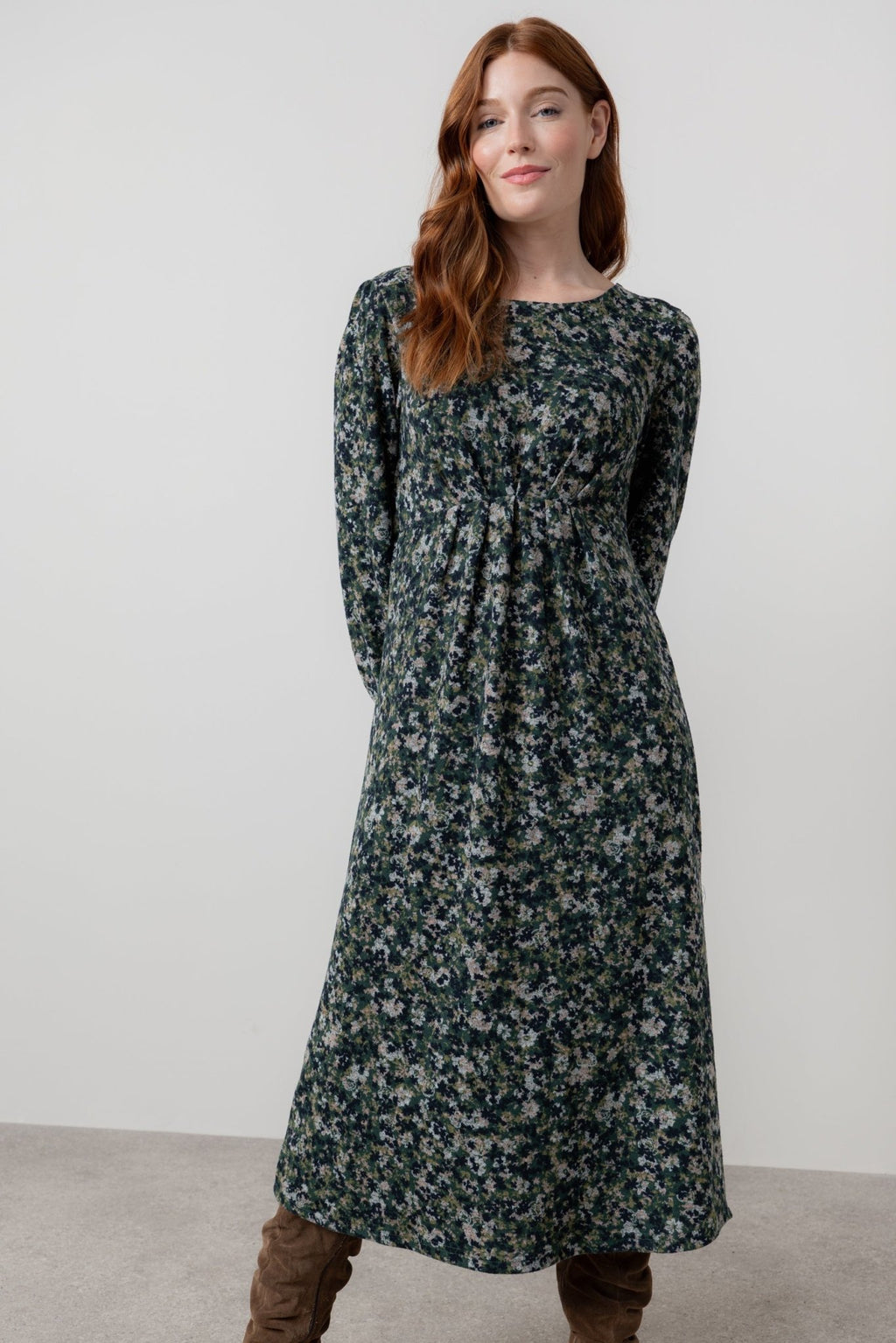 Lily & Me LM25558 Celia Dress Comos Green - Dotique - Lily & me