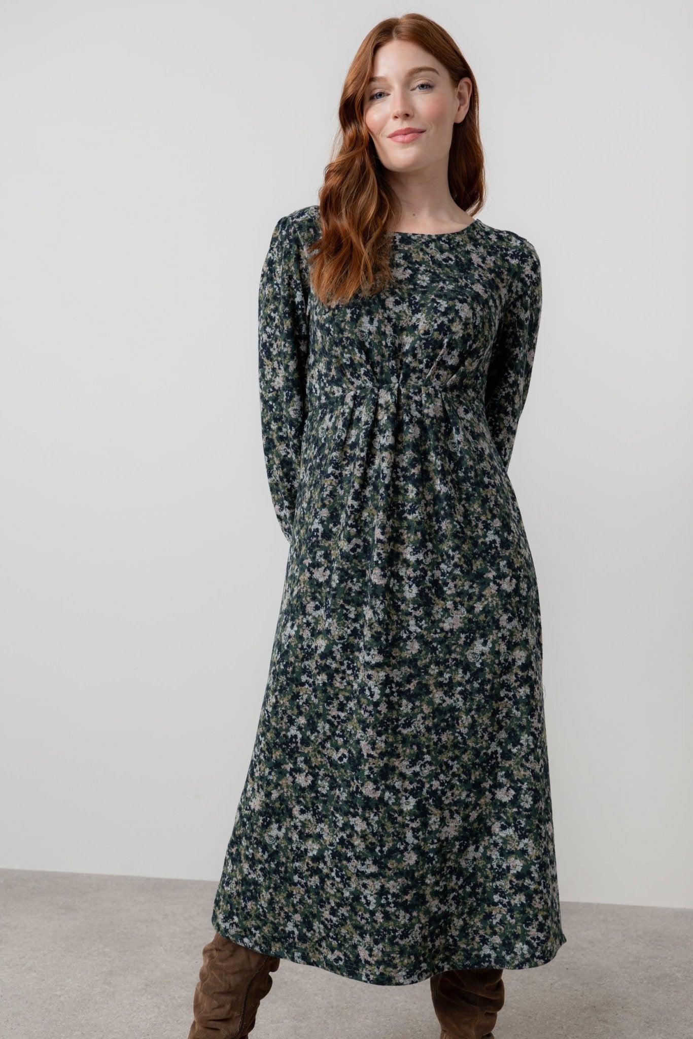 Lily & Me LM25558 Celia Dress Comos Green - Dotique - Lily & me
